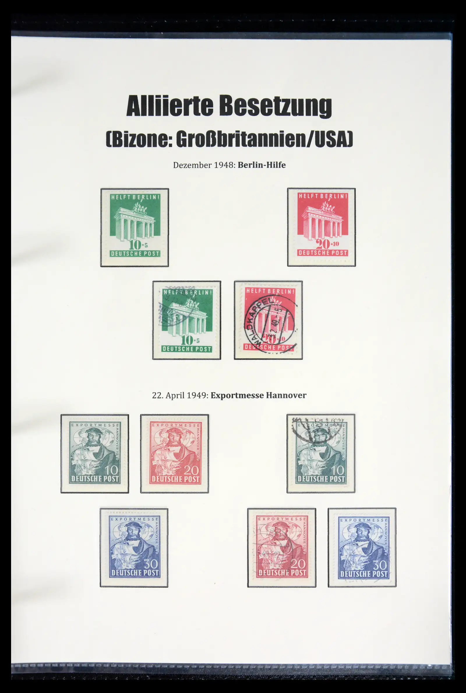41968 0069 - Stamp collection 41968 German Zones 1945-1949.