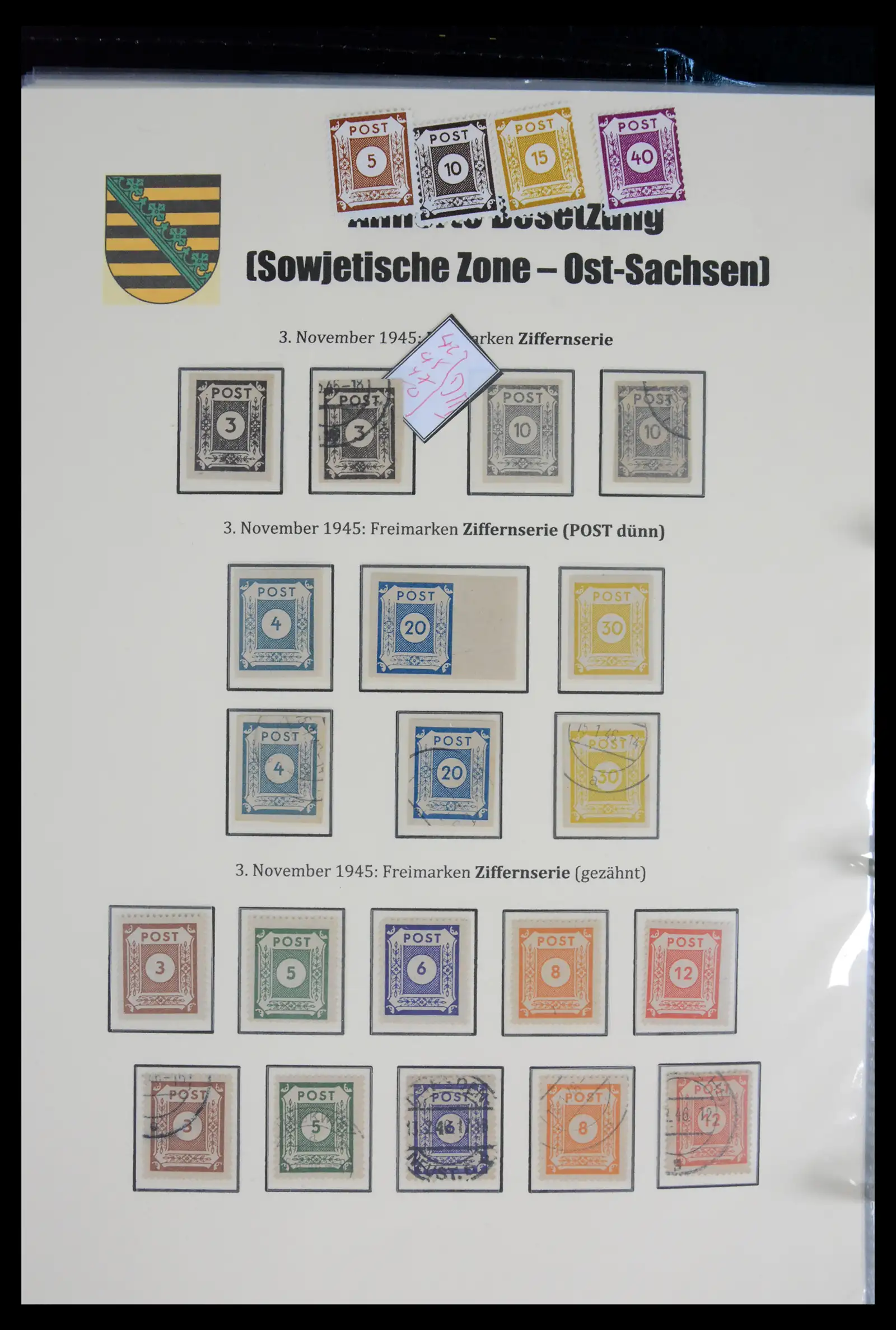 41968 0082 - Stamp collection 41968 German Zones 1945-1949.