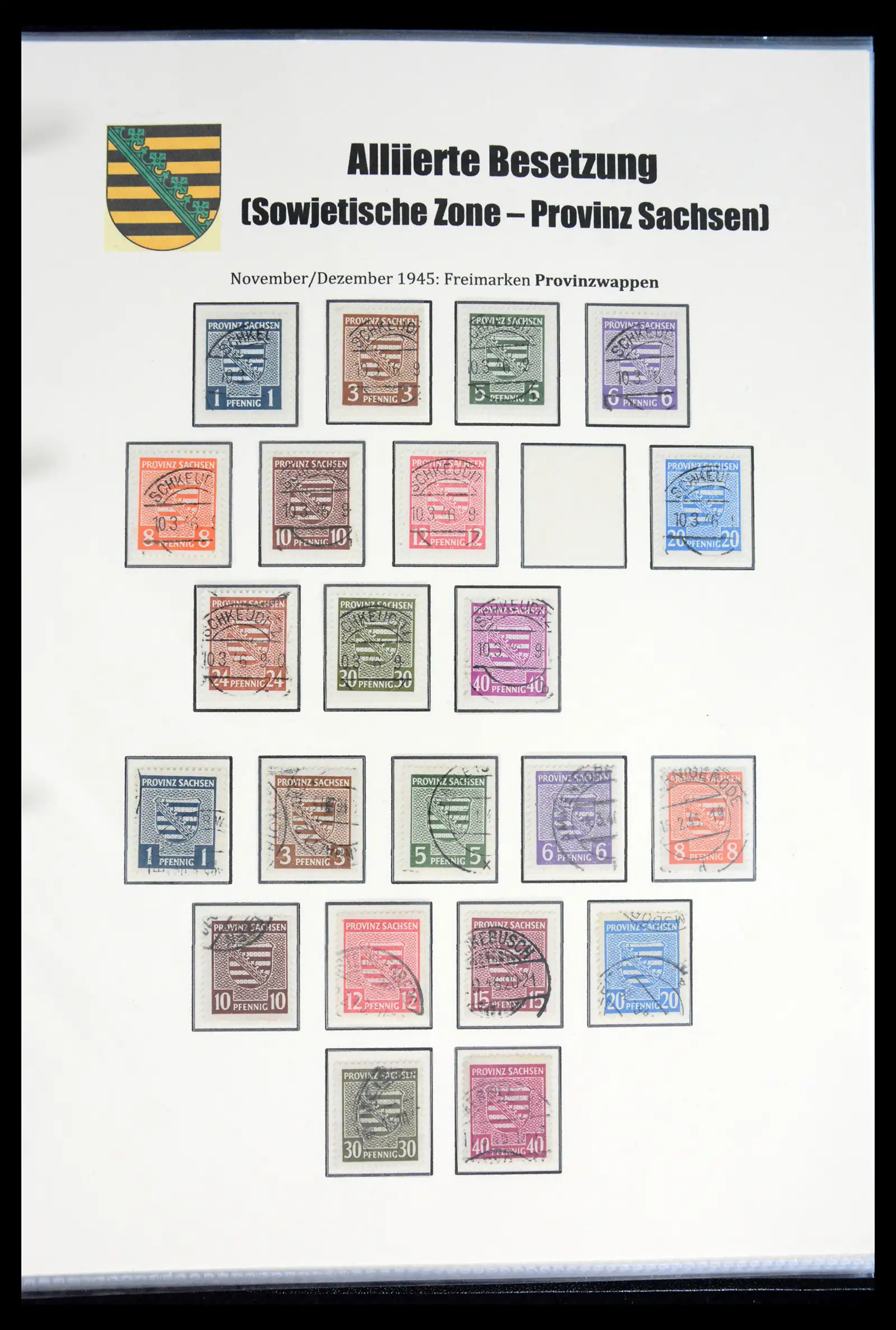 41968 0087 - Stamp collection 41968 German Zones 1945-1949.