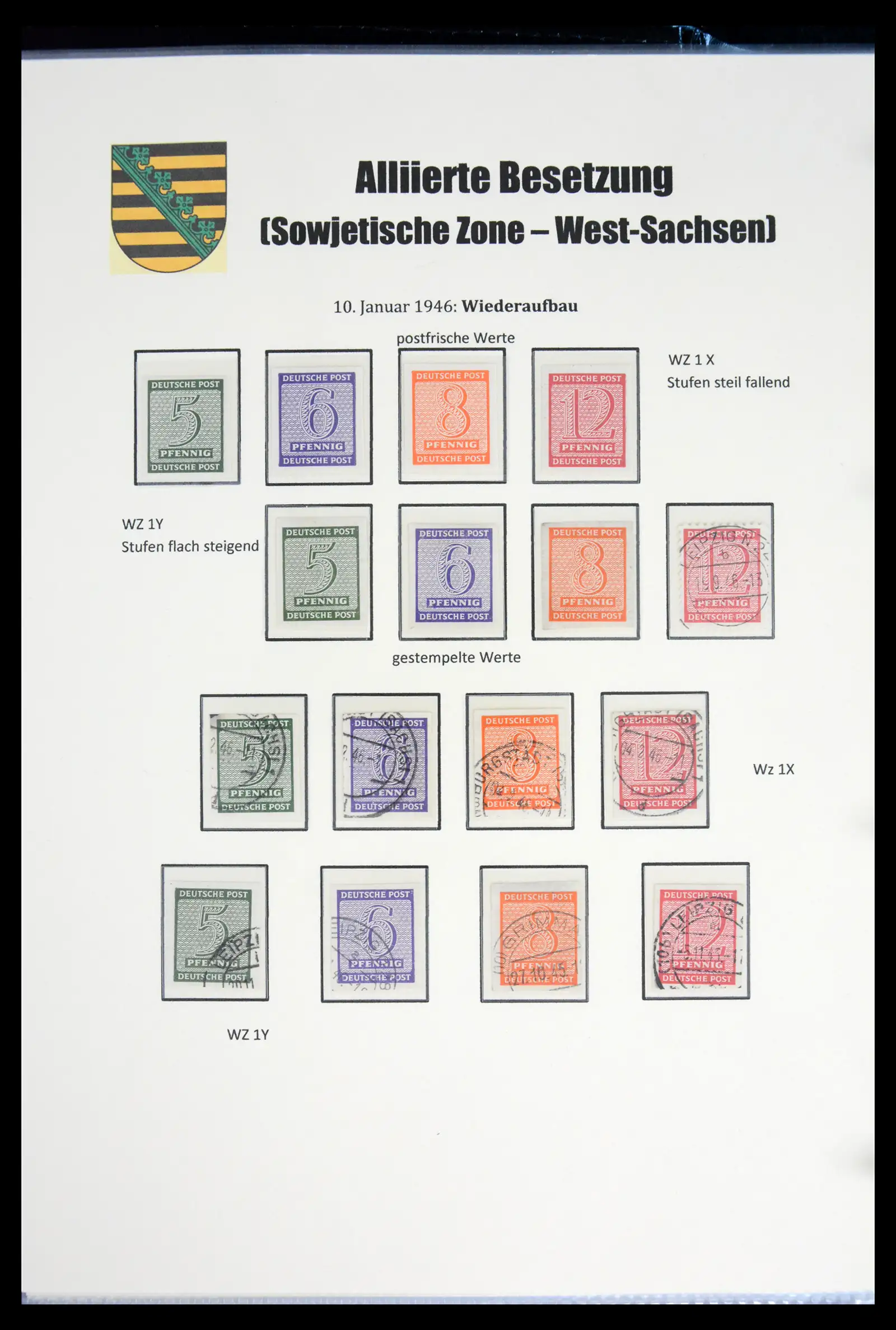 41968 0098 - Stamp collection 41968 German Zones 1945-1949.