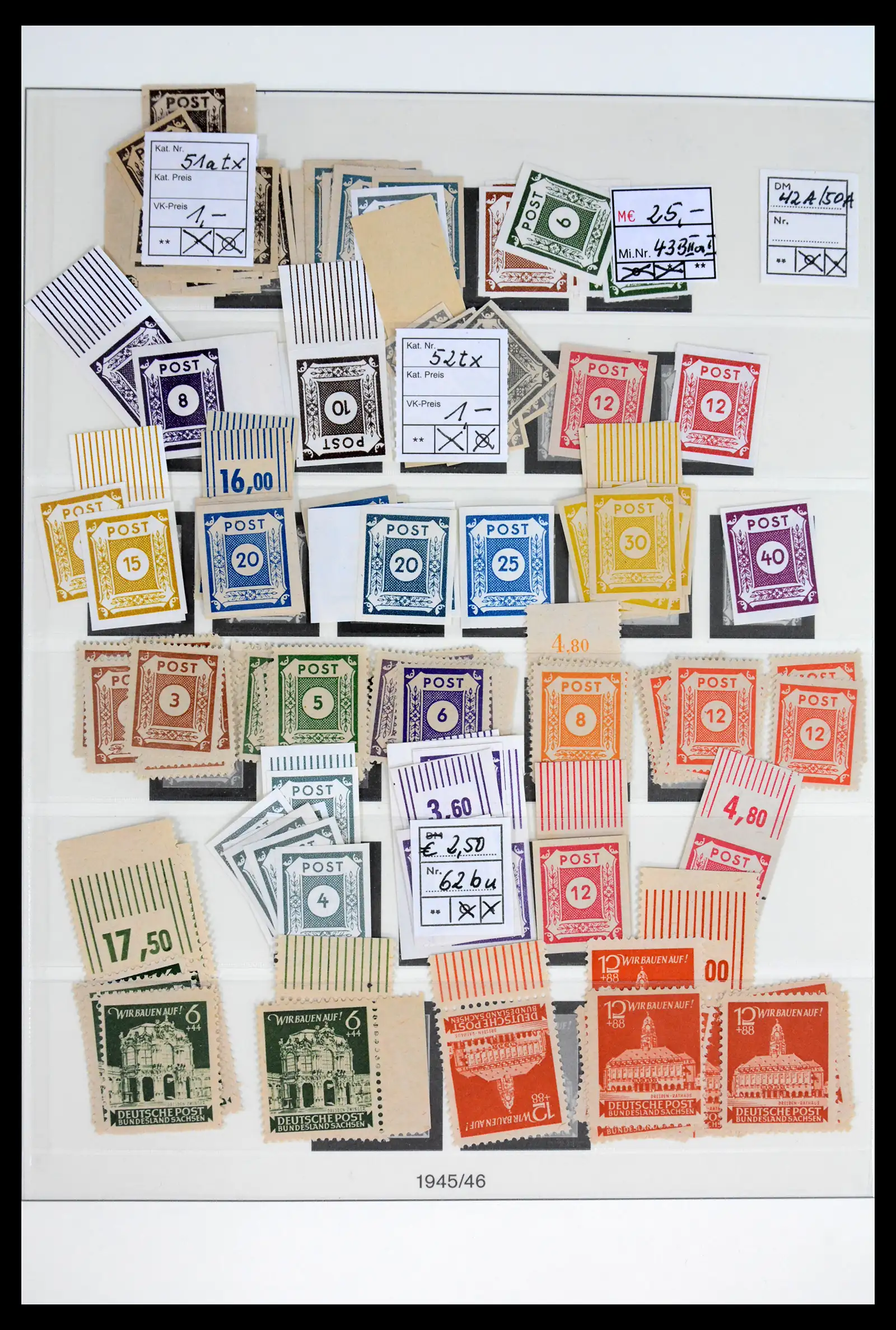 41969 0004 - Stamp collection 41969 Germany Sovjet Zone specialised 1945-1949.