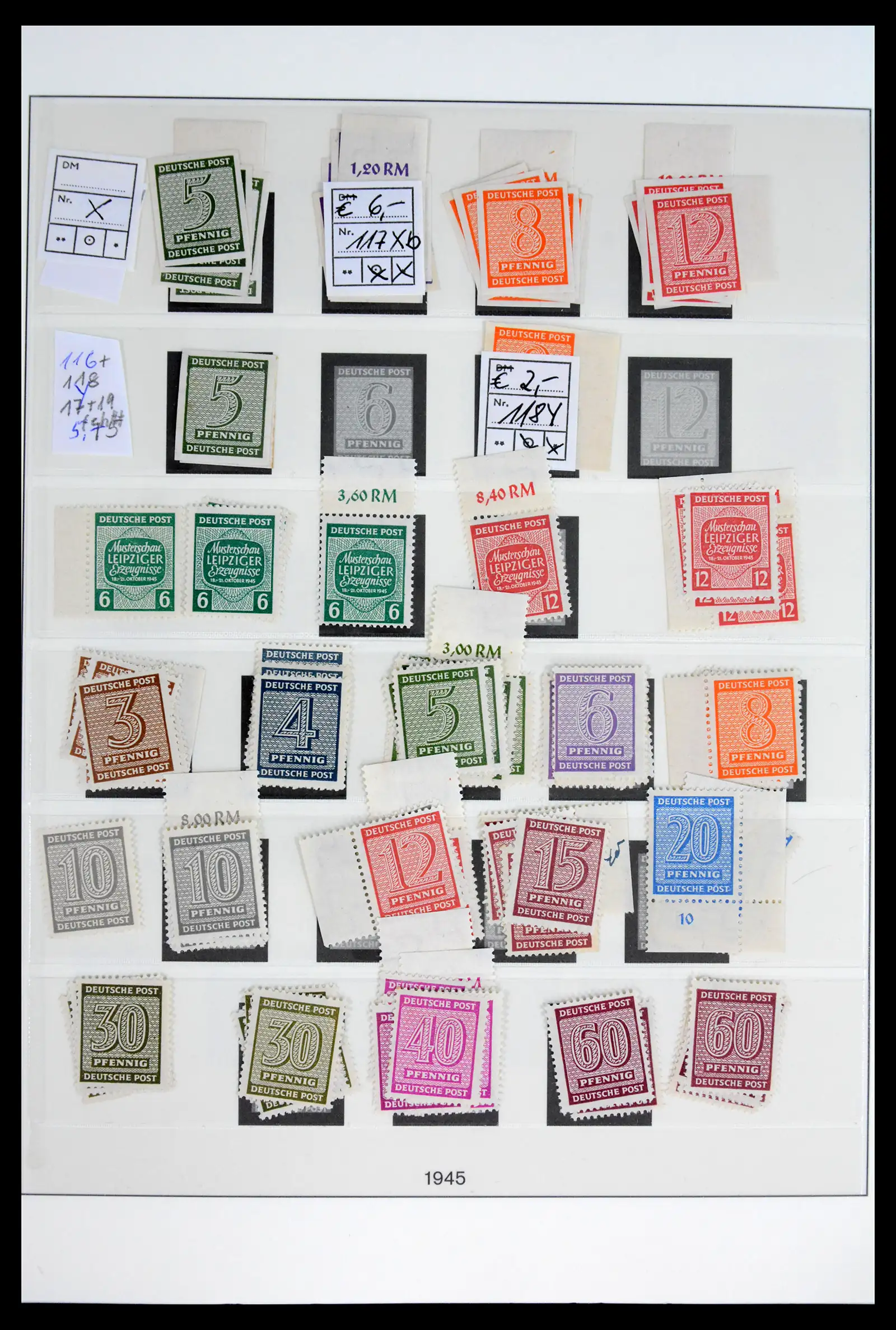41969 0010 - Stamp collection 41969 Germany Sovjet Zone specialised 1945-1949.