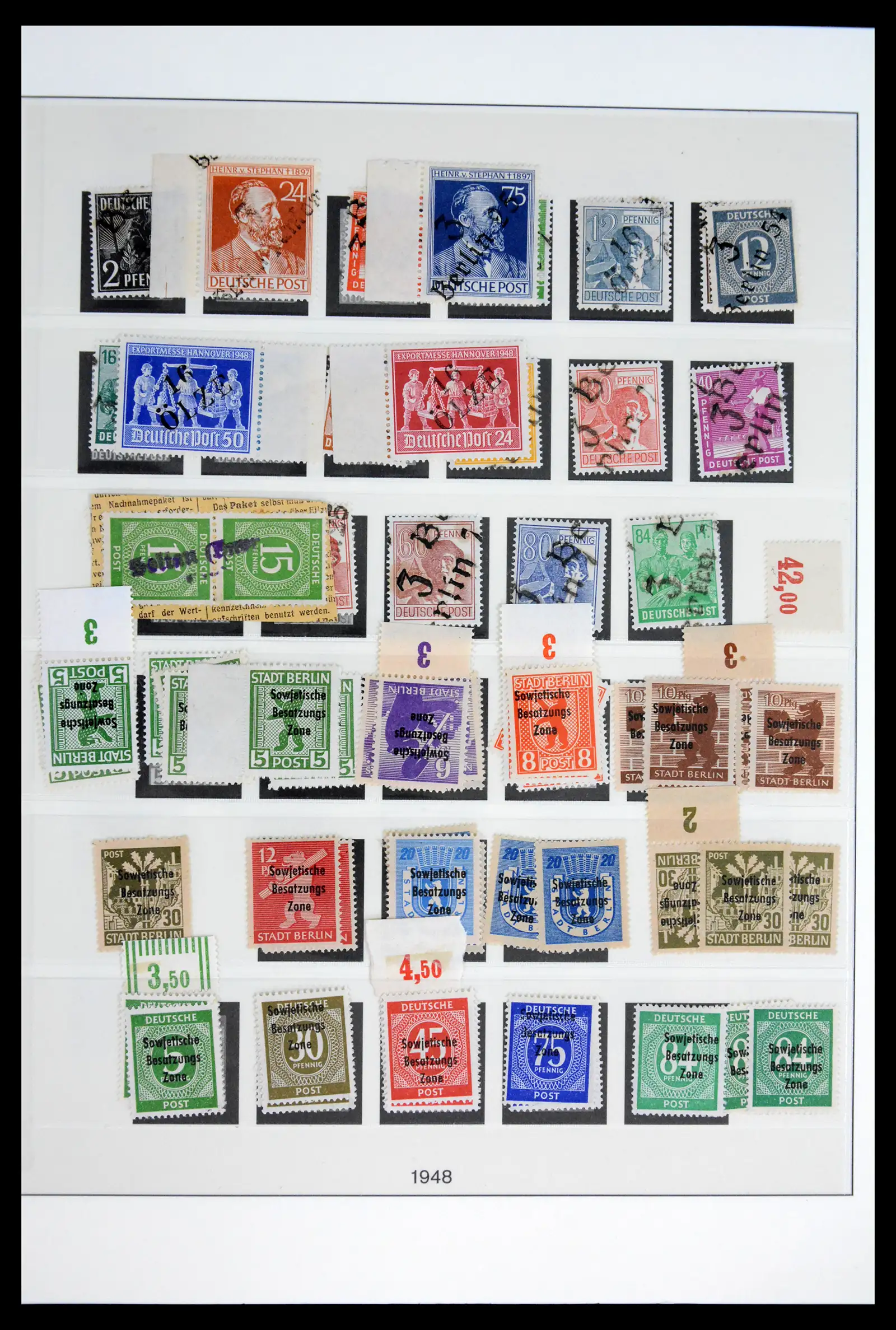 41969 0015 - Stamp collection 41969 Germany Sovjet Zone specialised 1945-1949.