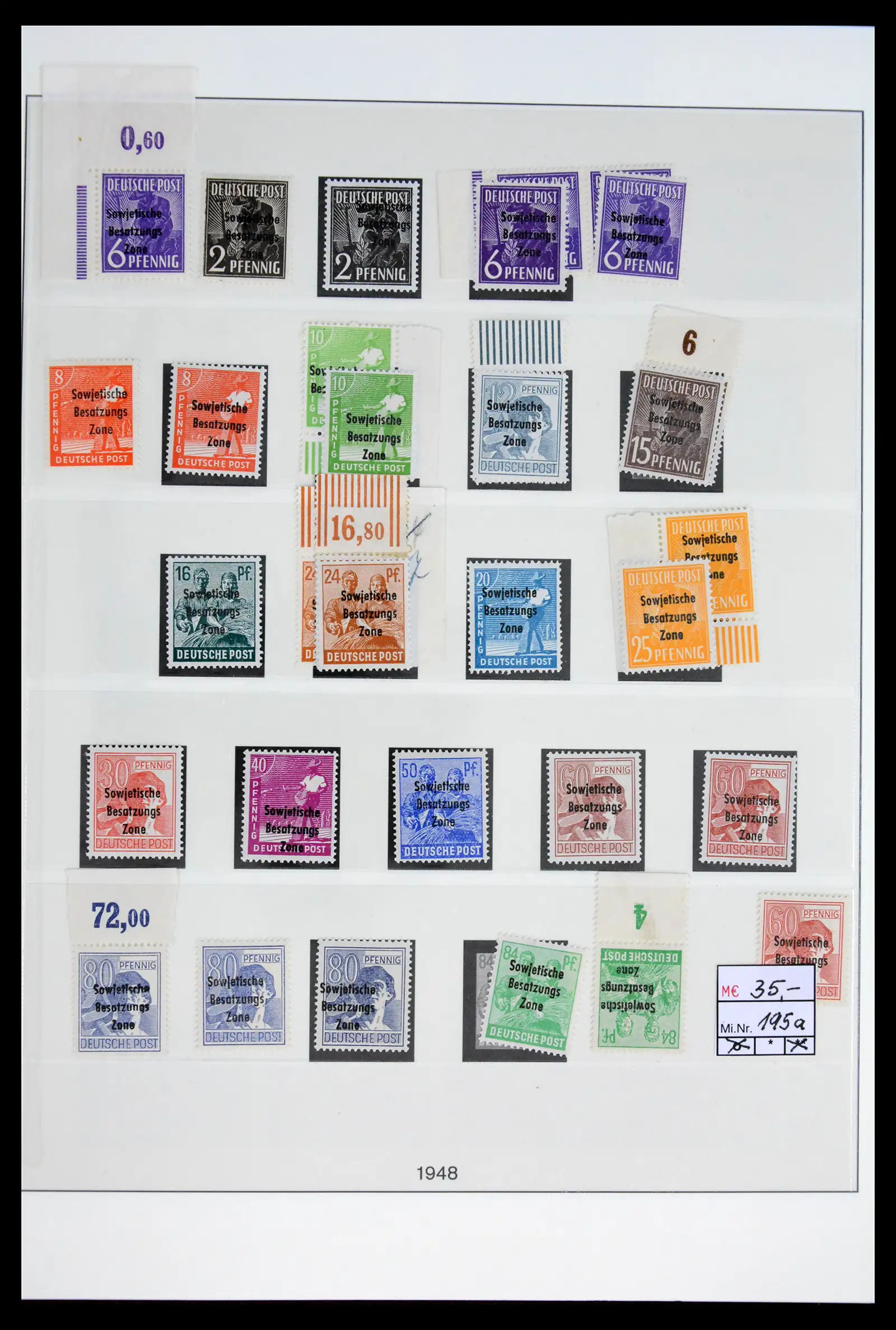 41969 0016 - Stamp collection 41969 Germany Sovjet Zone specialised 1945-1949.