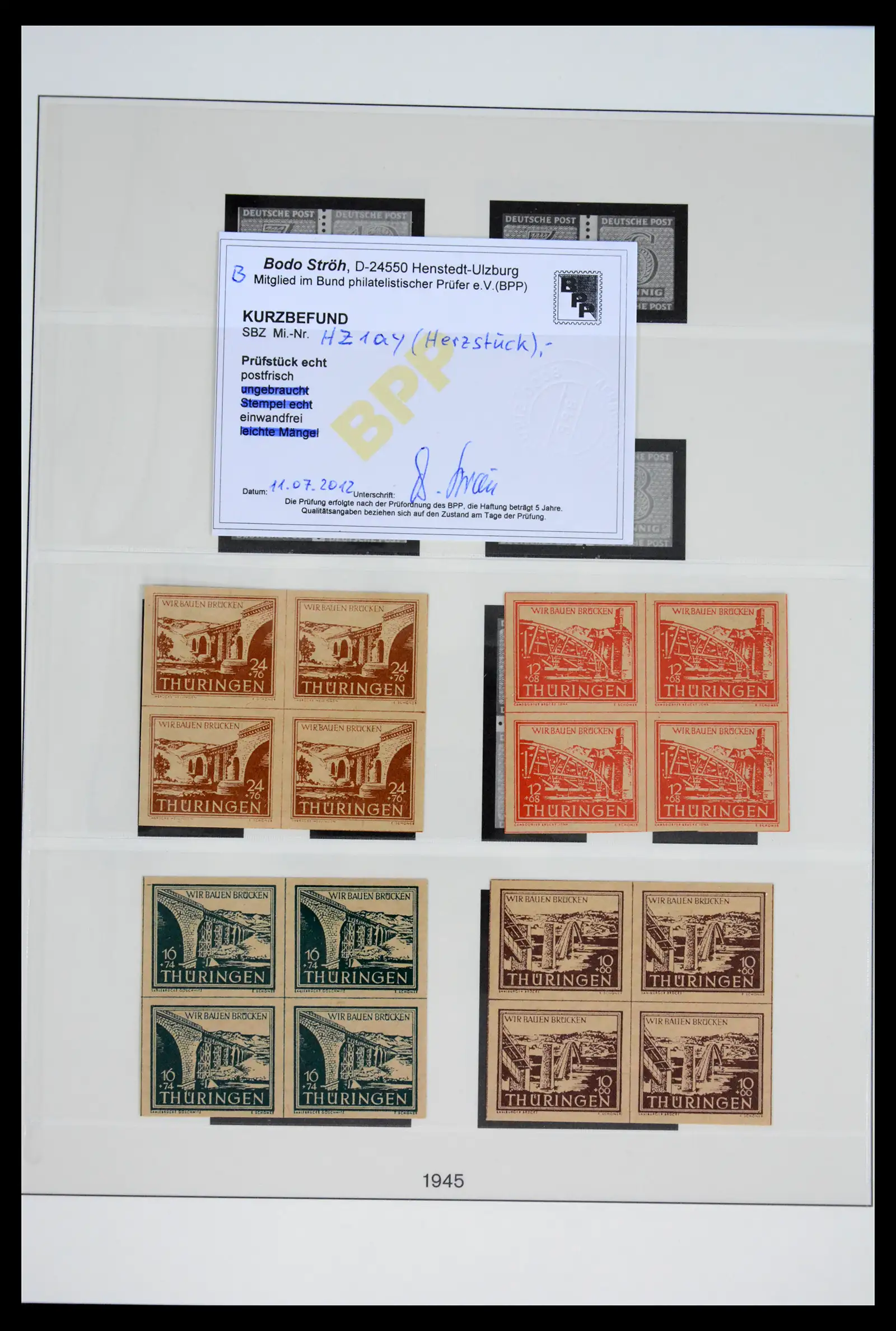 41969 0020 - Stamp collection 41969 Germany Sovjet Zone specialised 1945-1949.