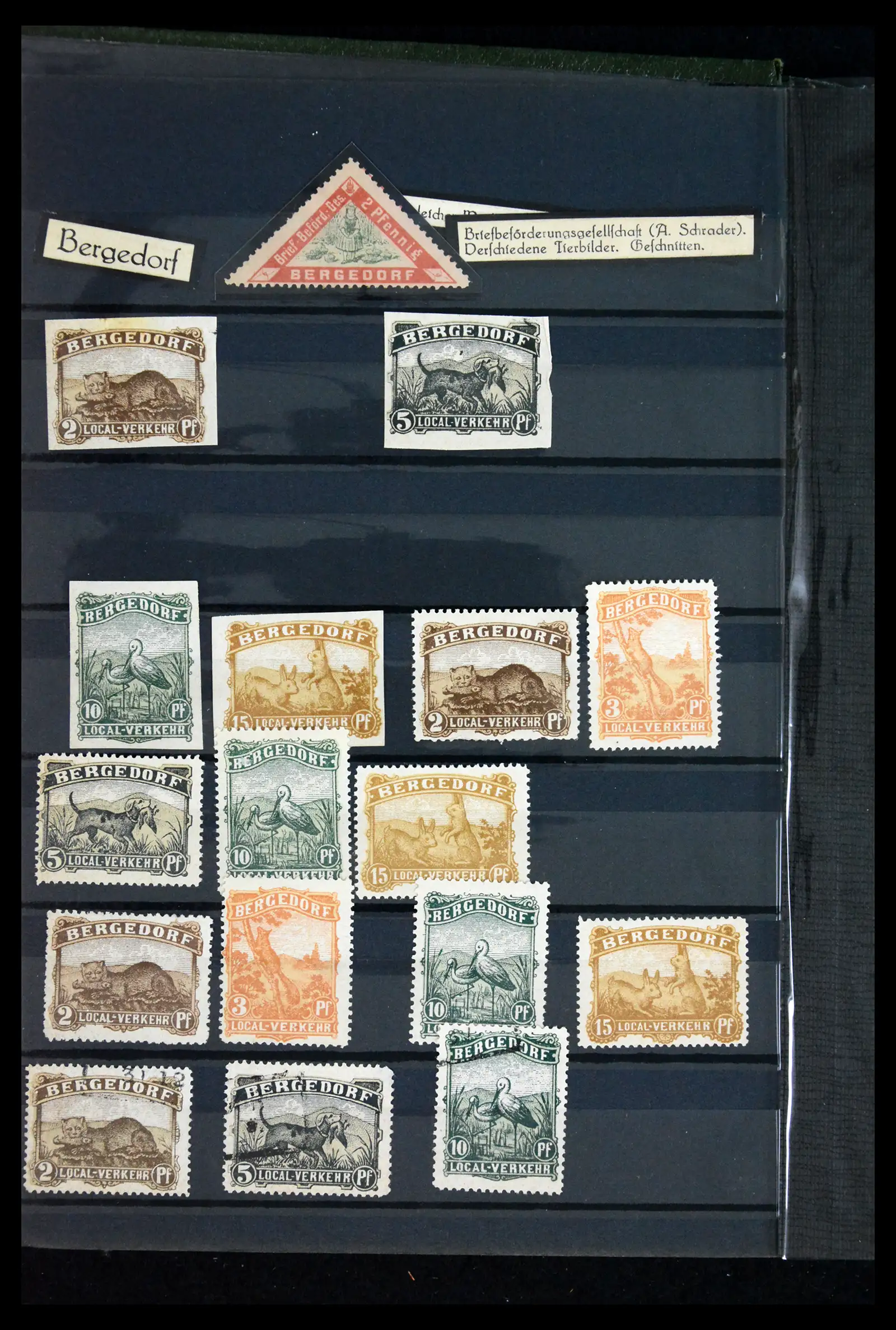 41971 0004 - Stamp collection 41971 Germany local post 1890-1900.