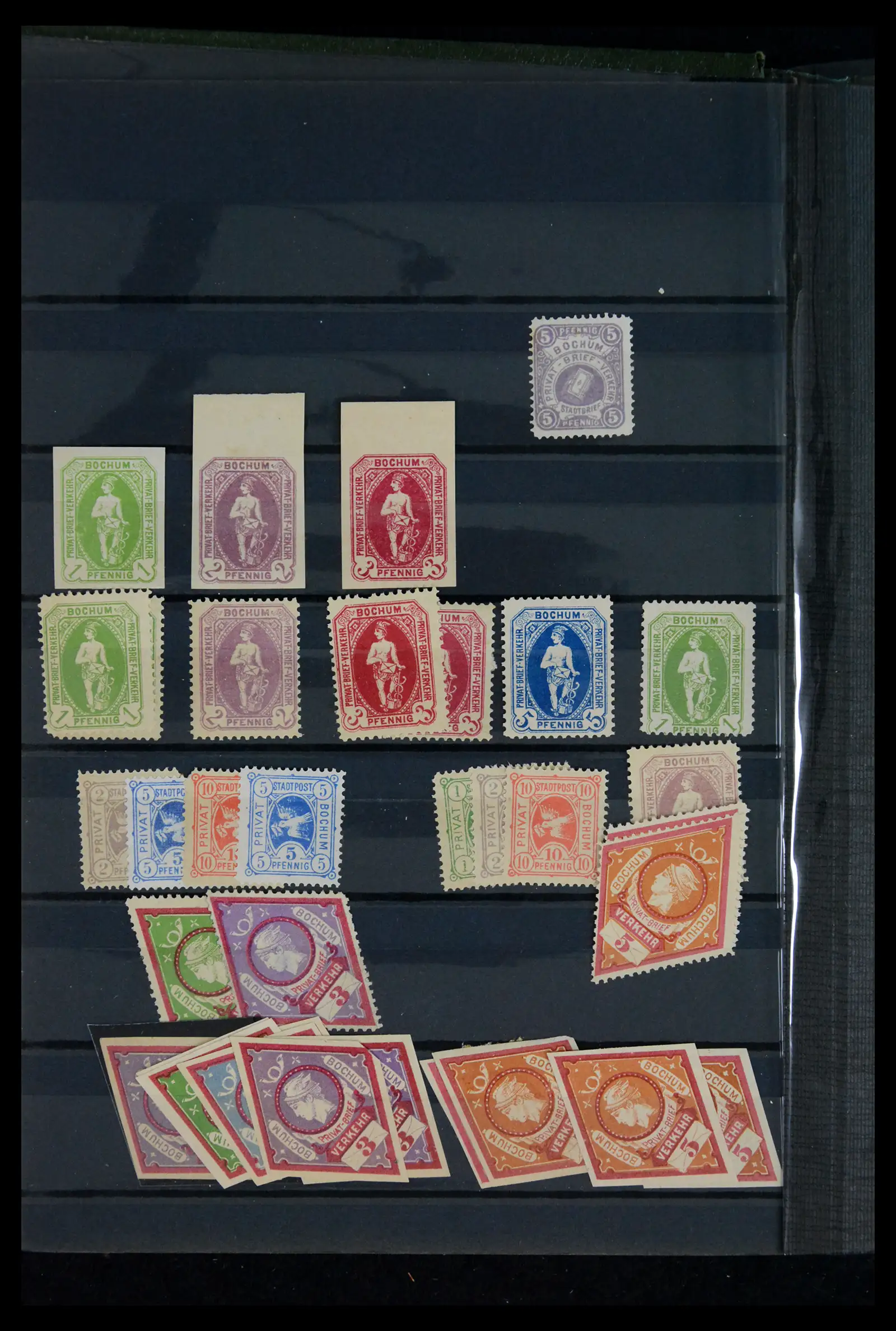 41971 0006 - Stamp collection 41971 Germany local post 1890-1900.
