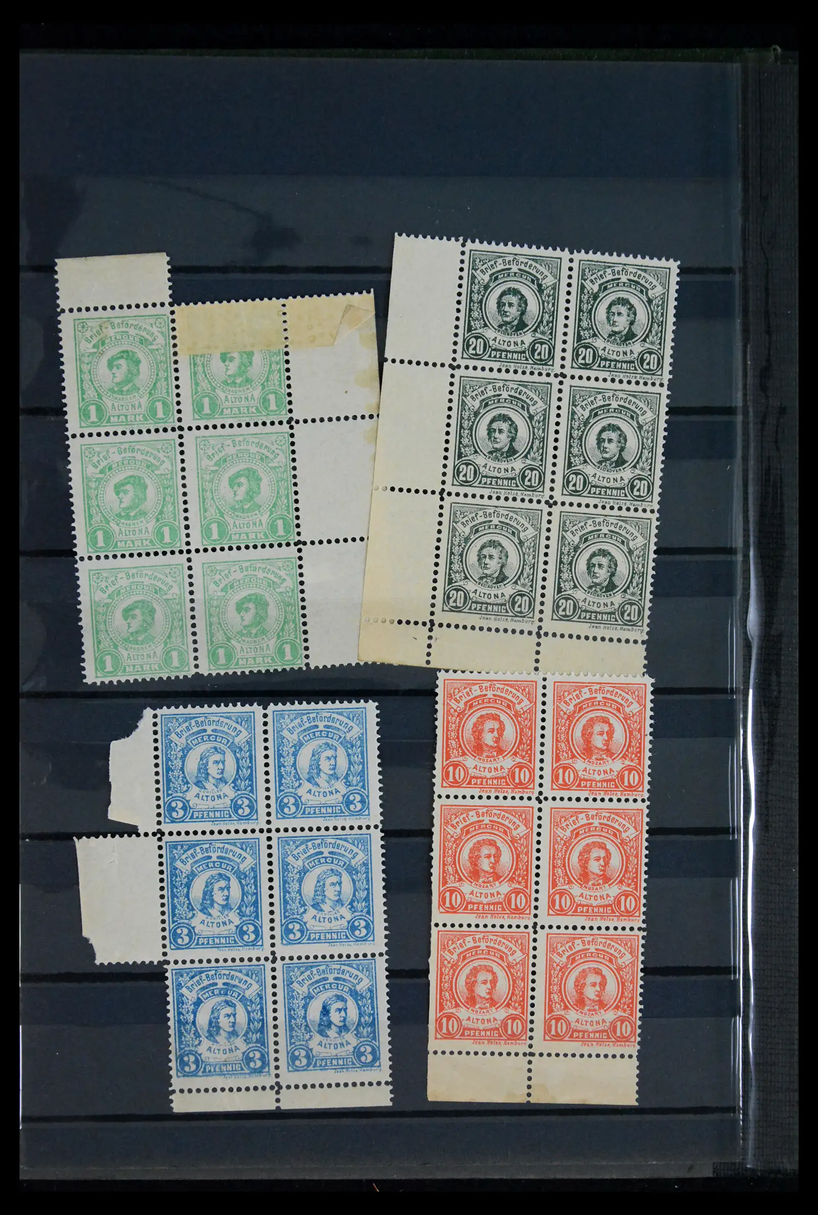 41971 0010 - Stamp collection 41971 Germany local post 1890-1900.
