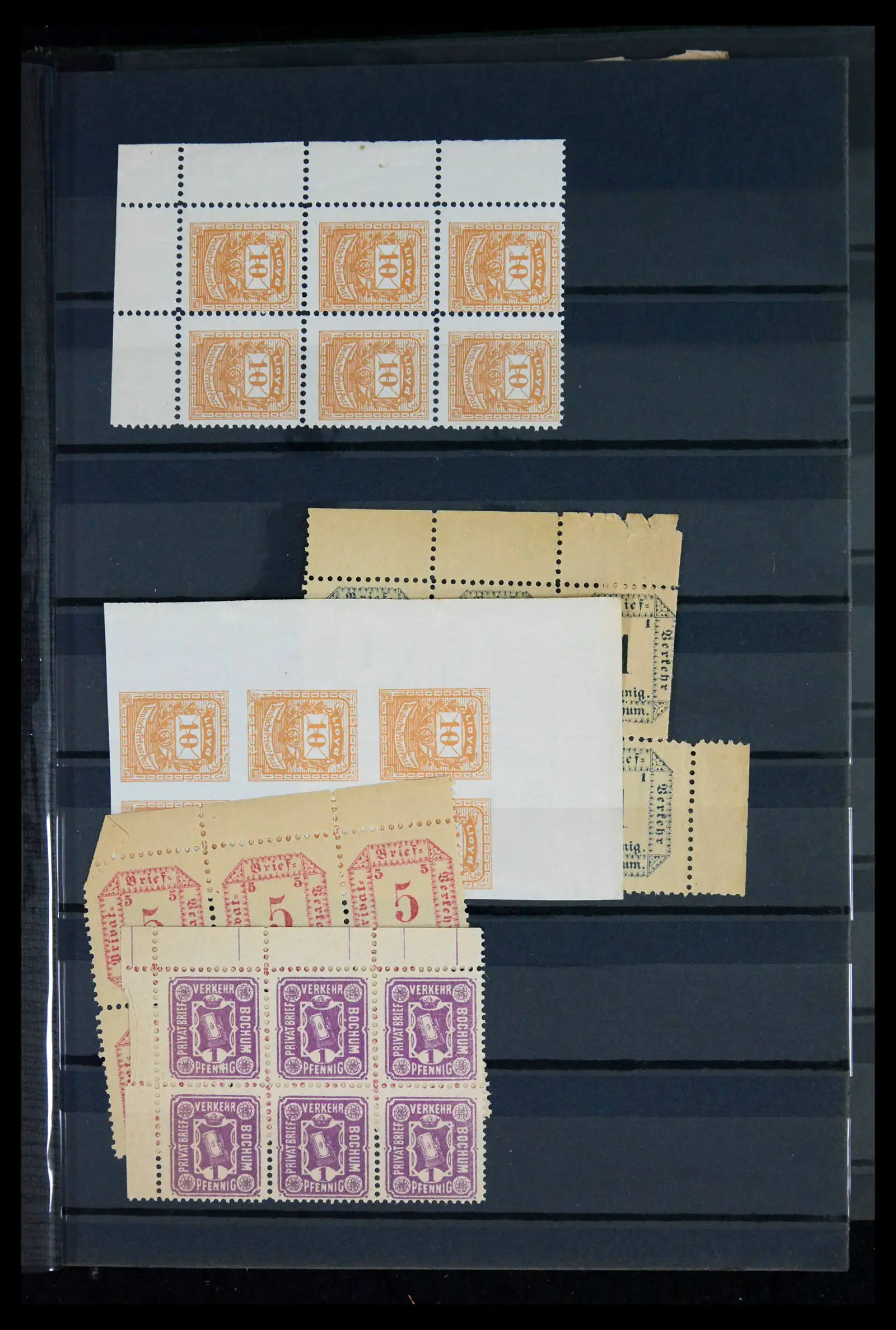 41971 0013 - Stamp collection 41971 Germany local post 1890-1900.