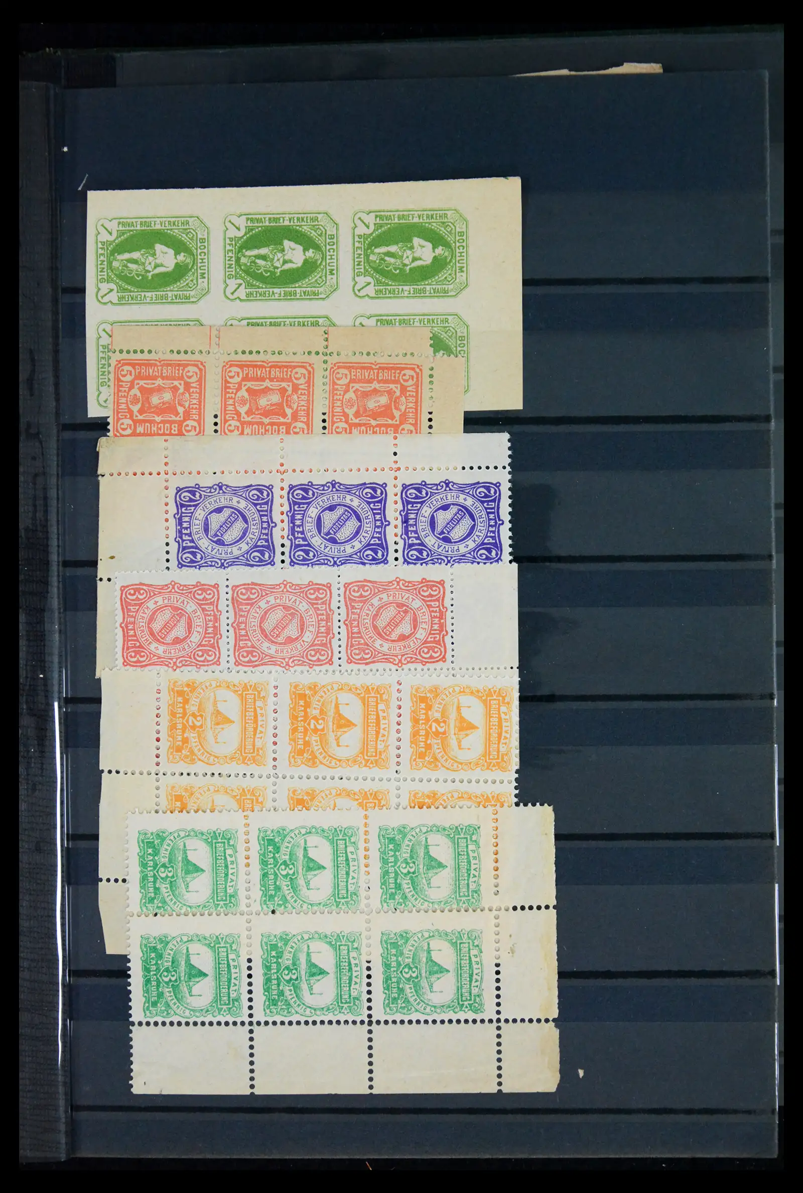 41971 0015 - Stamp collection 41971 Germany local post 1890-1900.