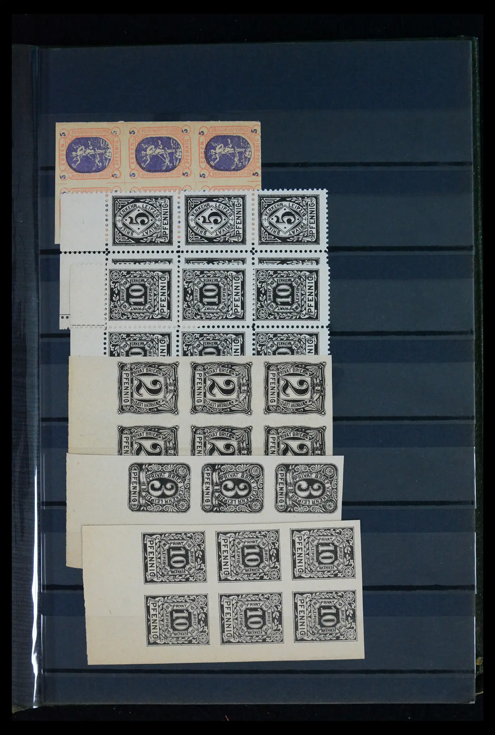 41971 0019 - Stamp collection 41971 Germany local post 1890-1900.