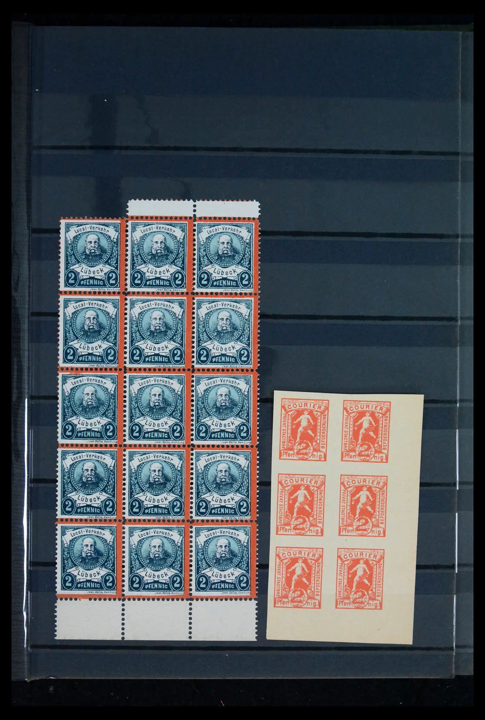 41971 0021 - Stamp collection 41971 Germany local post 1890-1900.