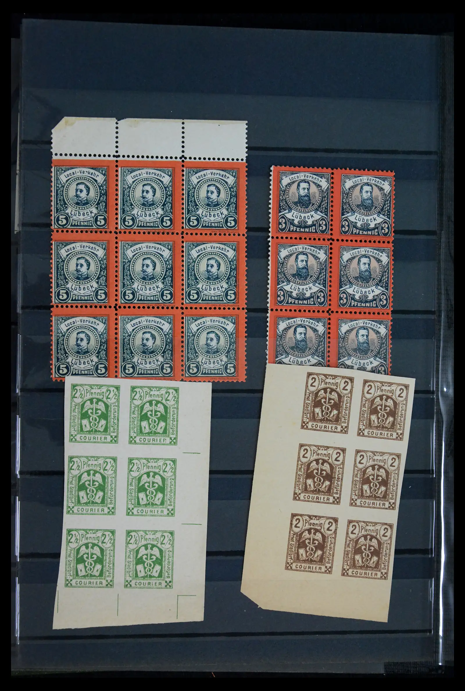 41971 0022 - Stamp collection 41971 Germany local post 1890-1900.