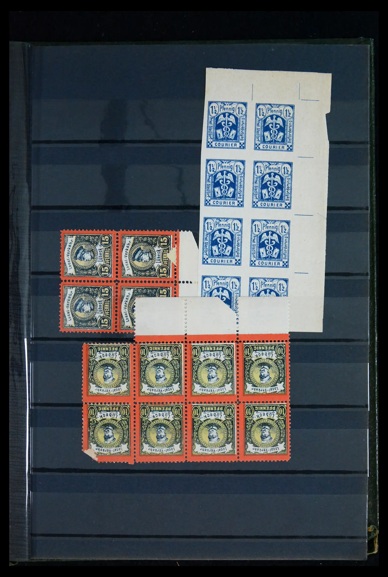 41971 0023 - Stamp collection 41971 Germany local post 1890-1900.