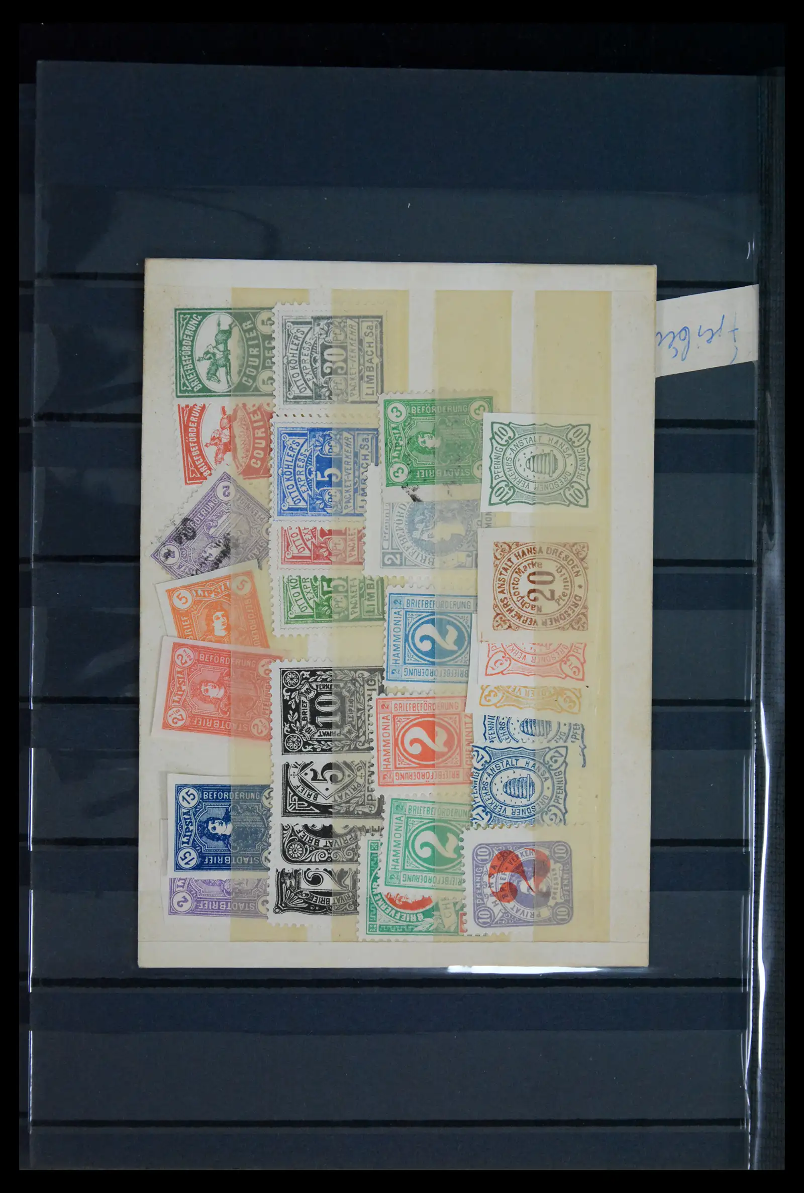 41971 0028 - Stamp collection 41971 Germany local post 1890-1900.