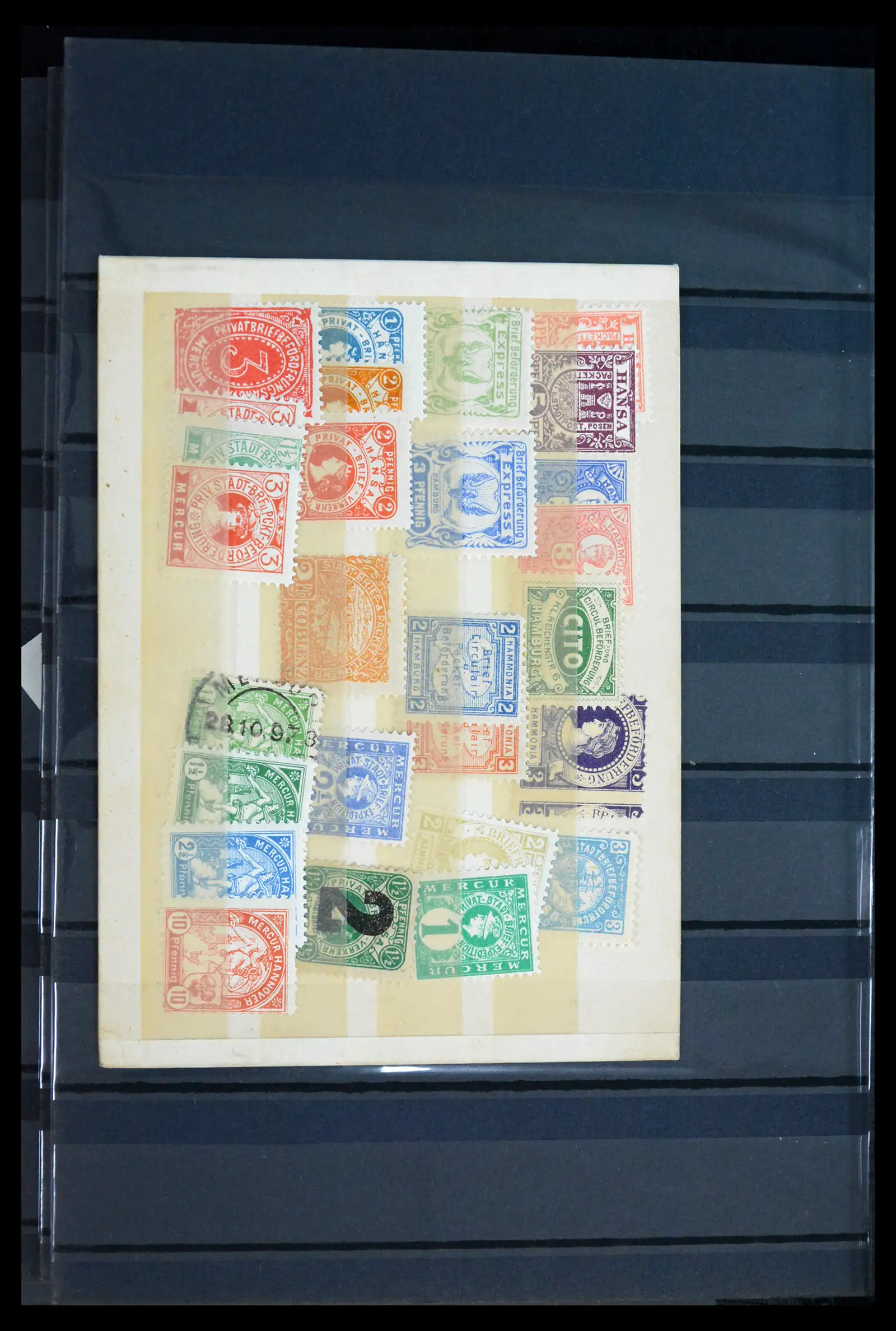 41971 0030 - Stamp collection 41971 Germany local post 1890-1900.