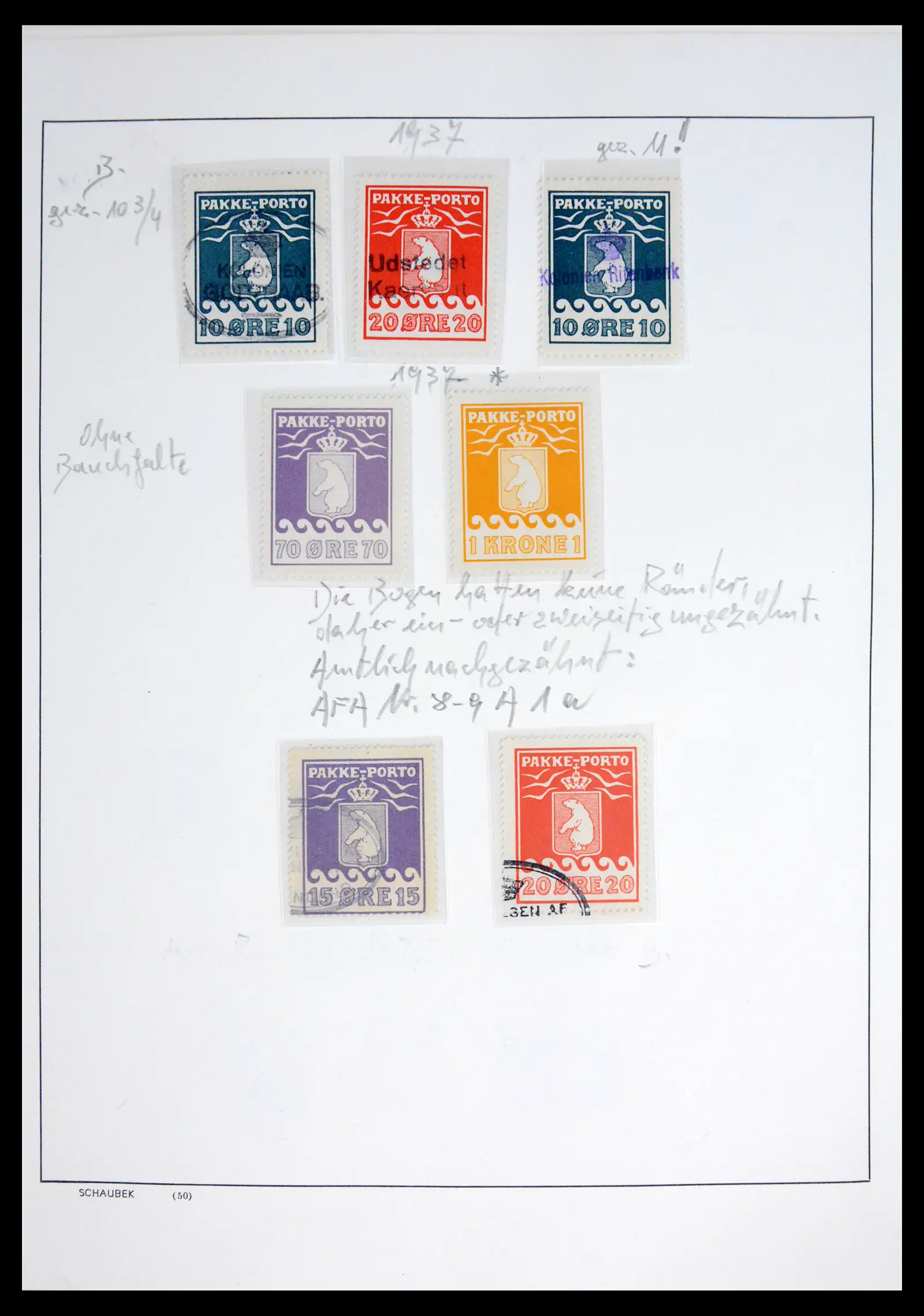 41972 0003 - Postzegelverzameling 41972 Groenland 1905-1985.
