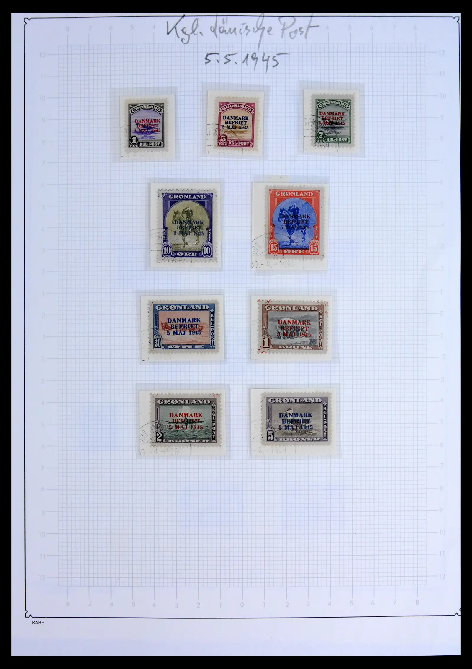 41972 0007 - Postzegelverzameling 41972 Groenland 1905-1985.