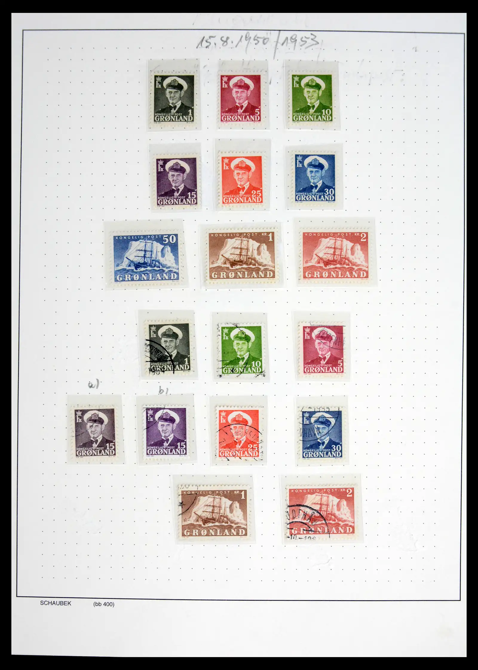 41972 0008 - Postzegelverzameling 41972 Groenland 1905-1985.