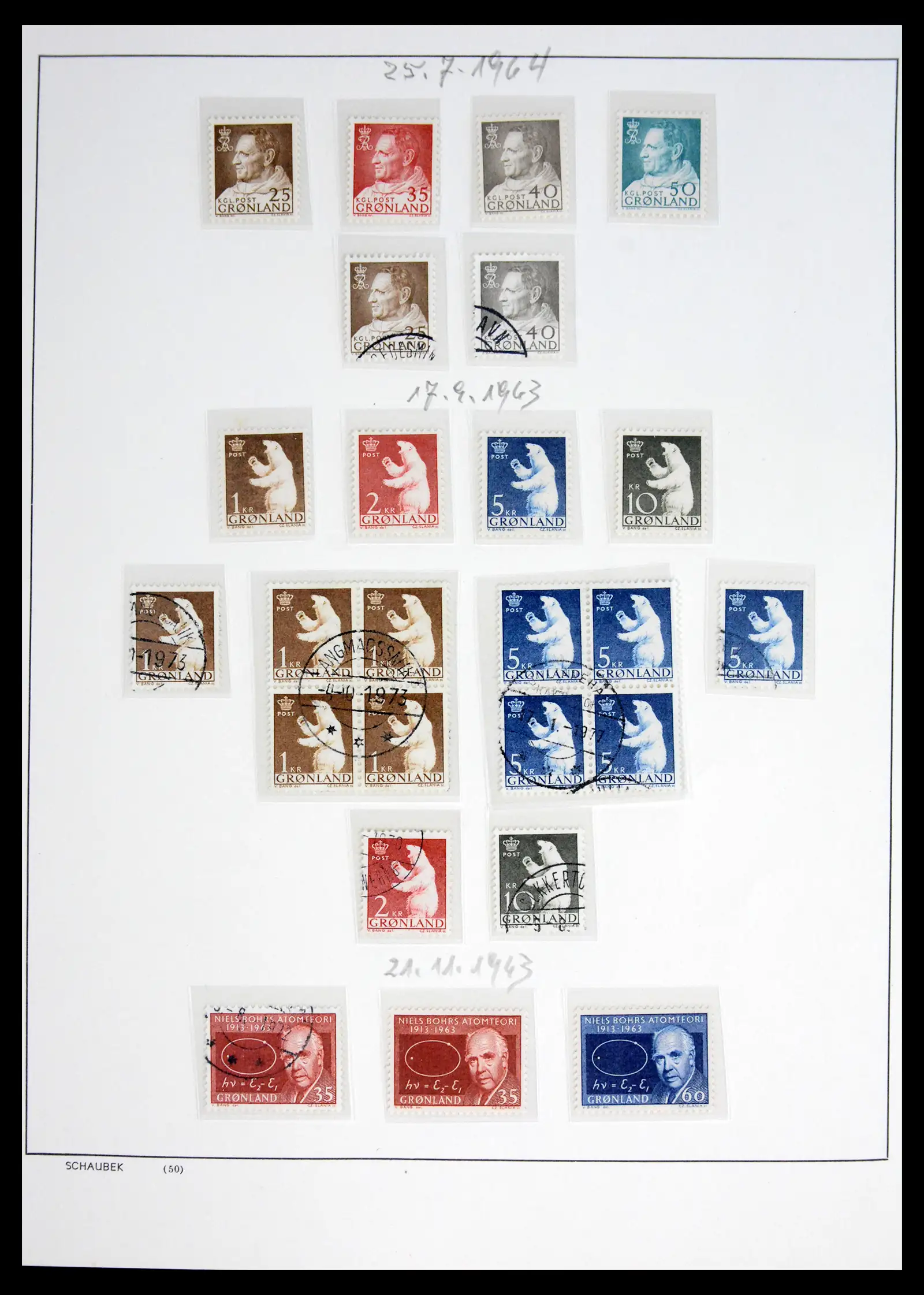 41972 0011 - Postzegelverzameling 41972 Groenland 1905-1985.