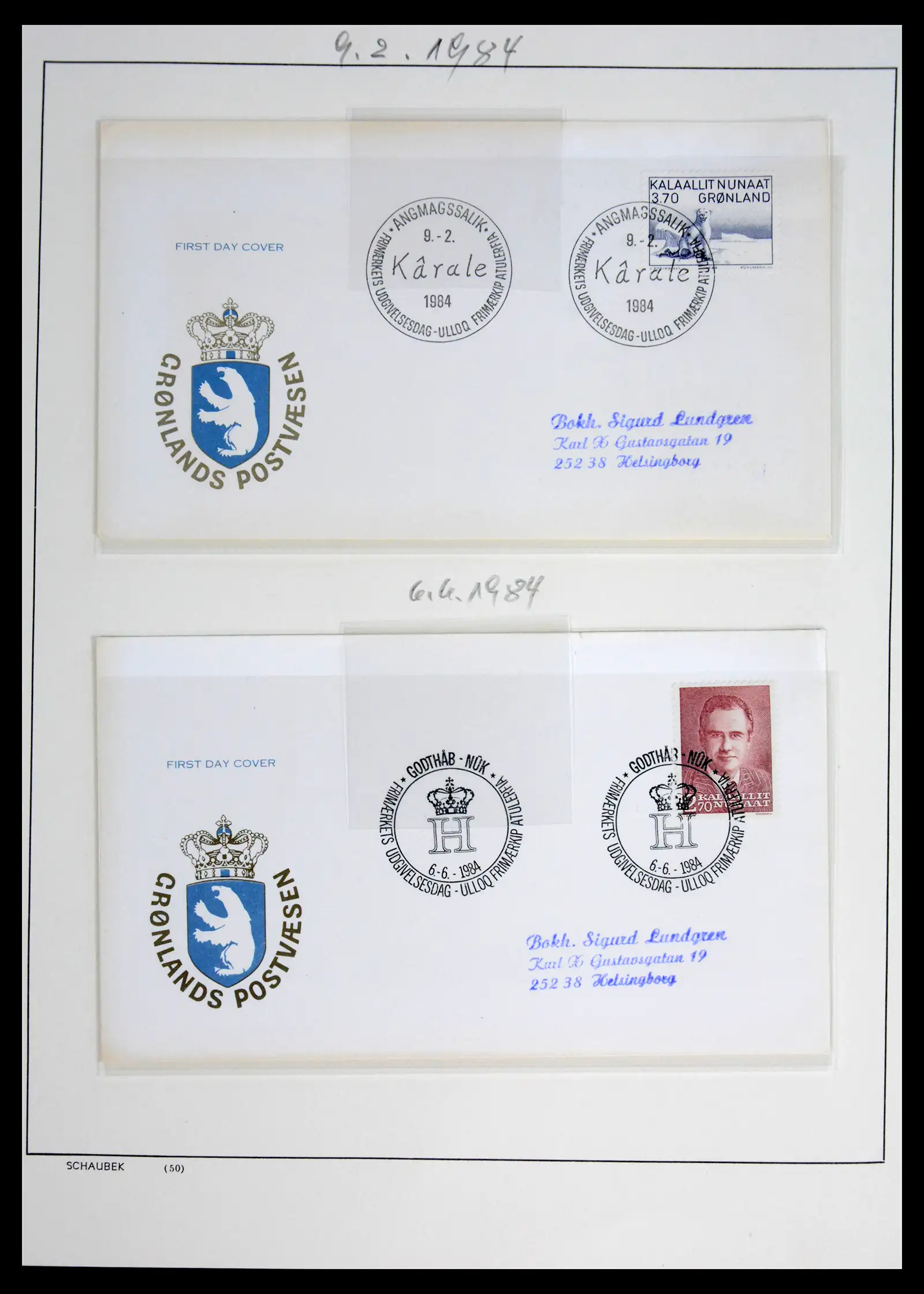 41972 0020 - Postzegelverzameling 41972 Groenland 1905-1985.