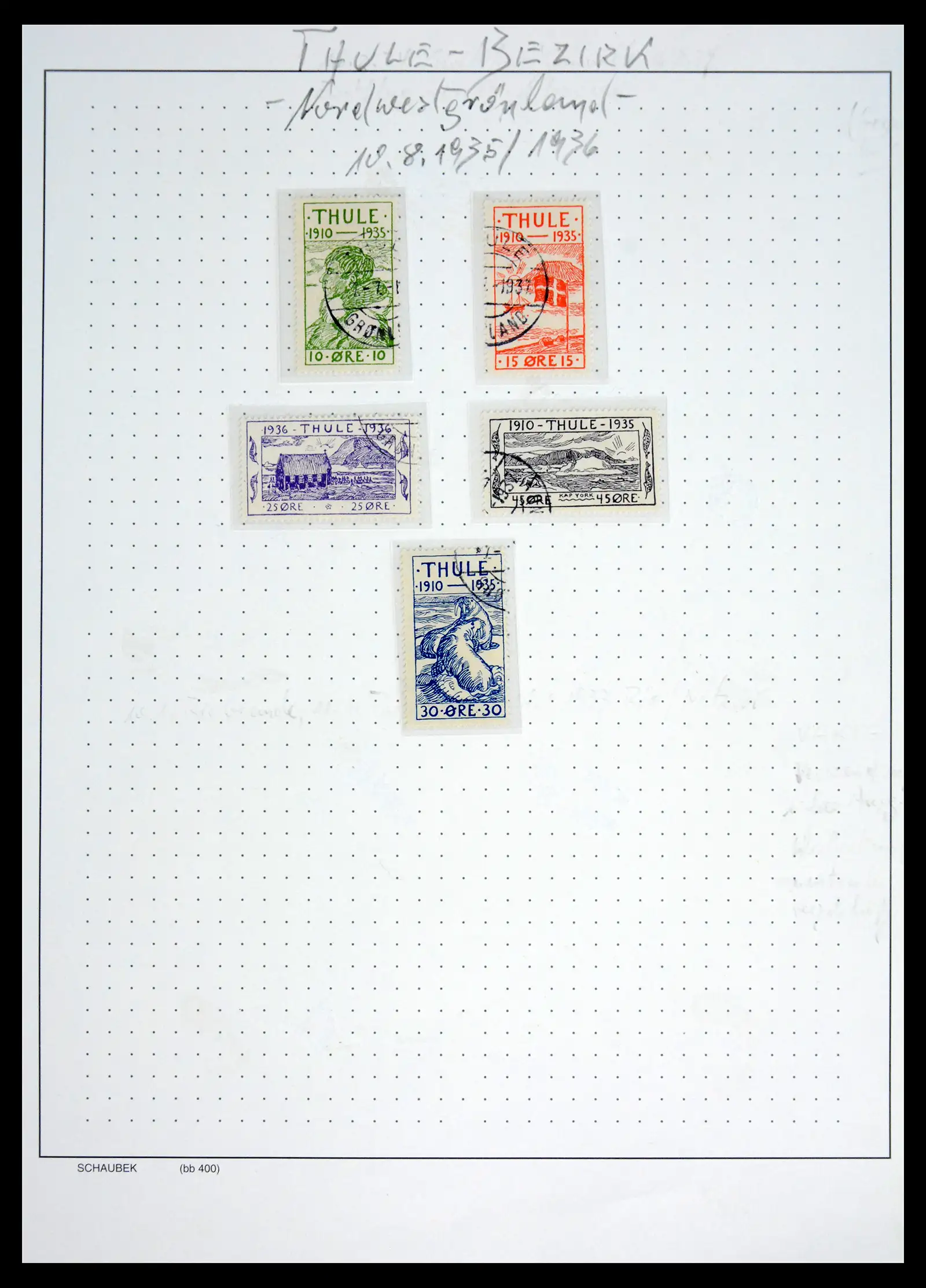 41972 0025 - Postzegelverzameling 41972 Groenland 1905-1985.