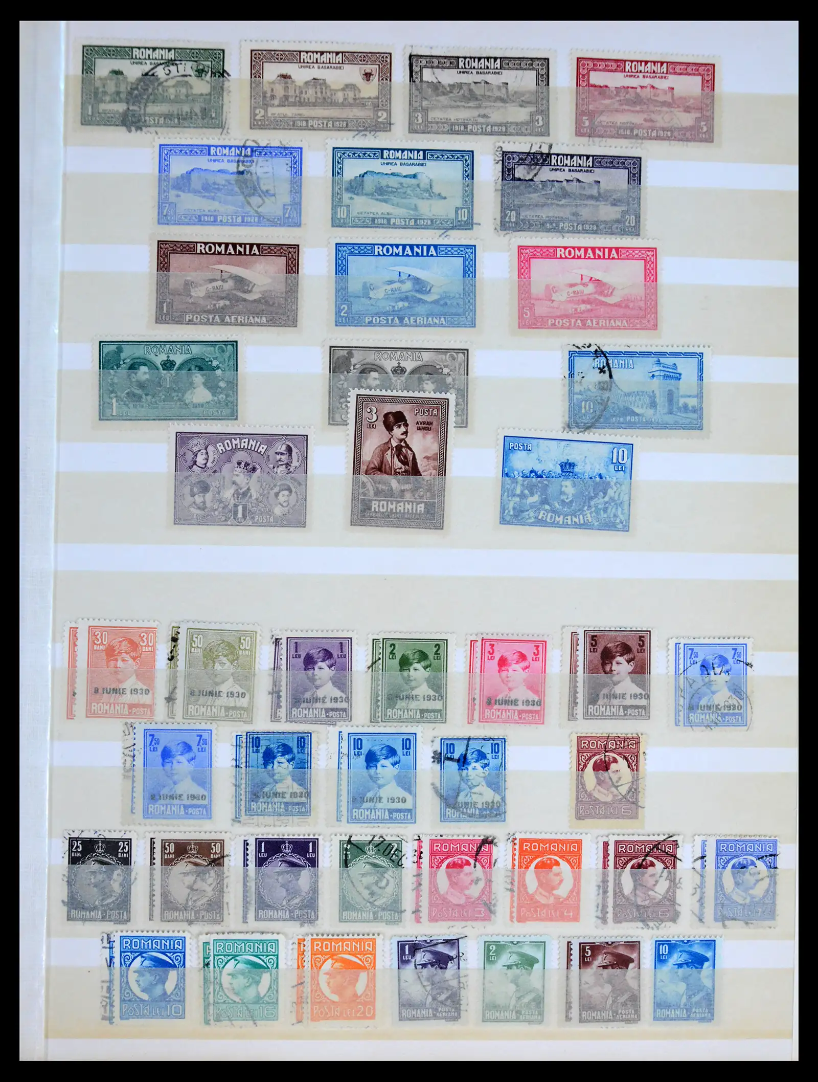 41973 0009 - Postzegelverzameling 41973 Roemenië 1858-1959.