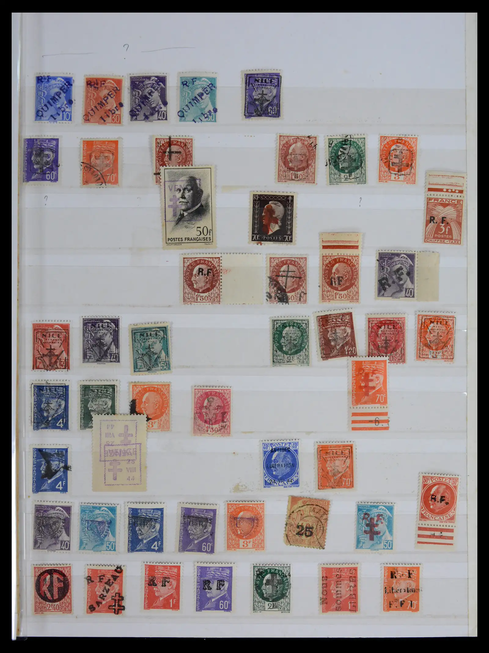 41976 0001 - Stamp collection 41976 France liberation 1945. 41976 0001 - Stamp collection 41976 France liberation 1945.