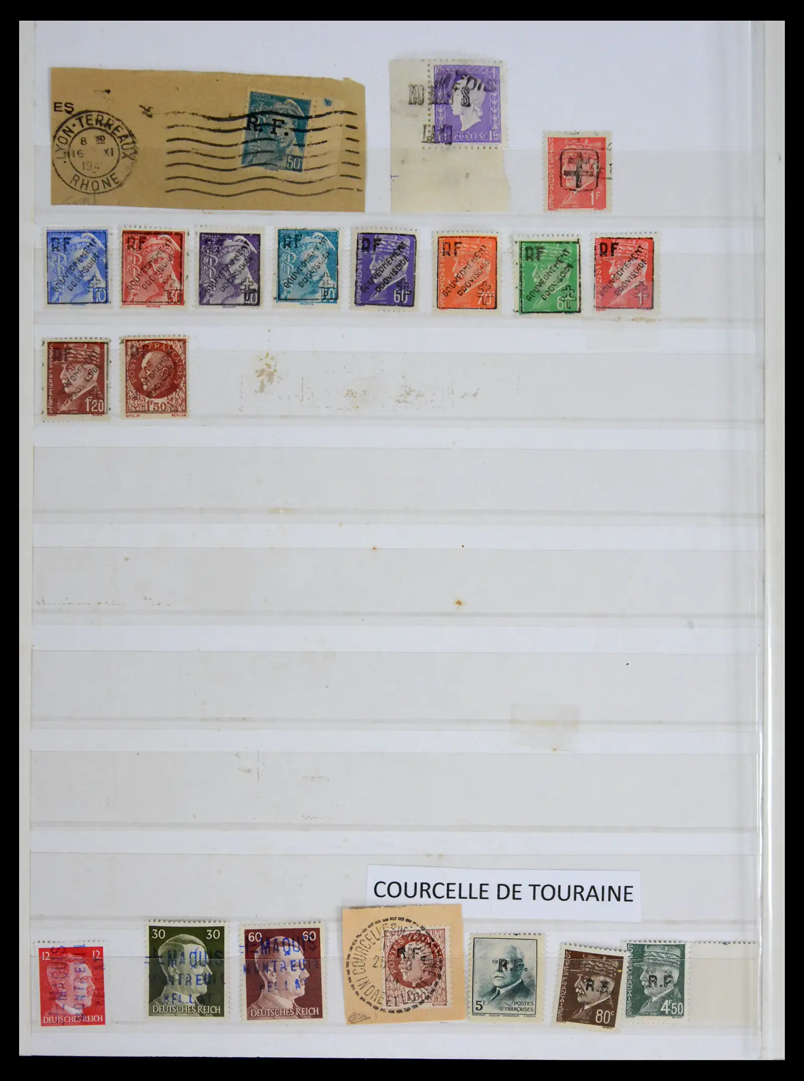 41976 0002 - Stamp collection 41976 France liberation 1945. 41976 0002 - Stamp collection 41976 France liberation 1945.