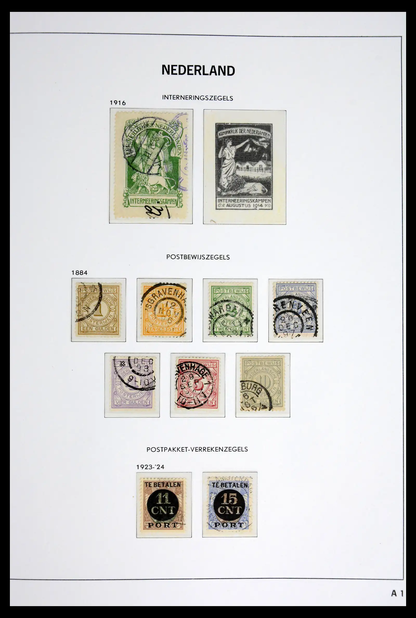 41977 0001 - Postzegelverzameling 41977 Nederland back of the book 1870-1999.