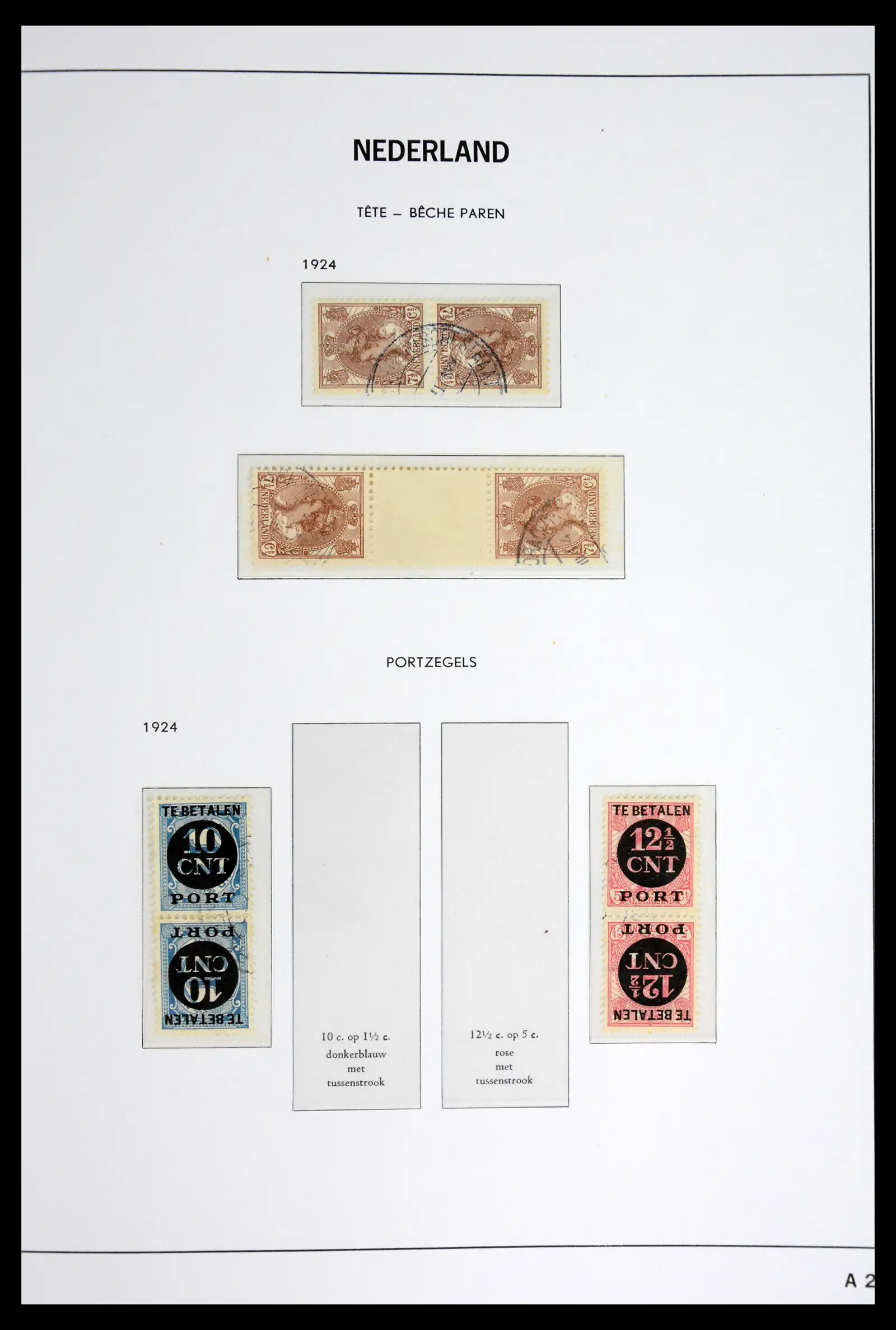 41977 0002 - Postzegelverzameling 41977 Nederland back of the book 1870-1999.
