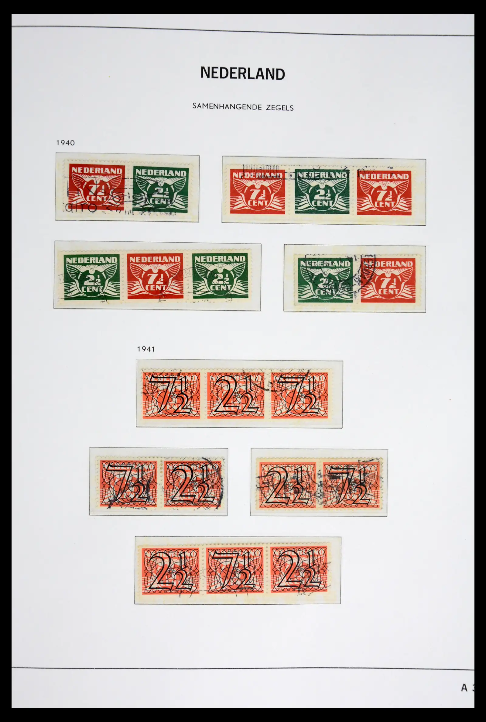 41977 0003 - Postzegelverzameling 41977 Nederland back of the book 1870-1999.