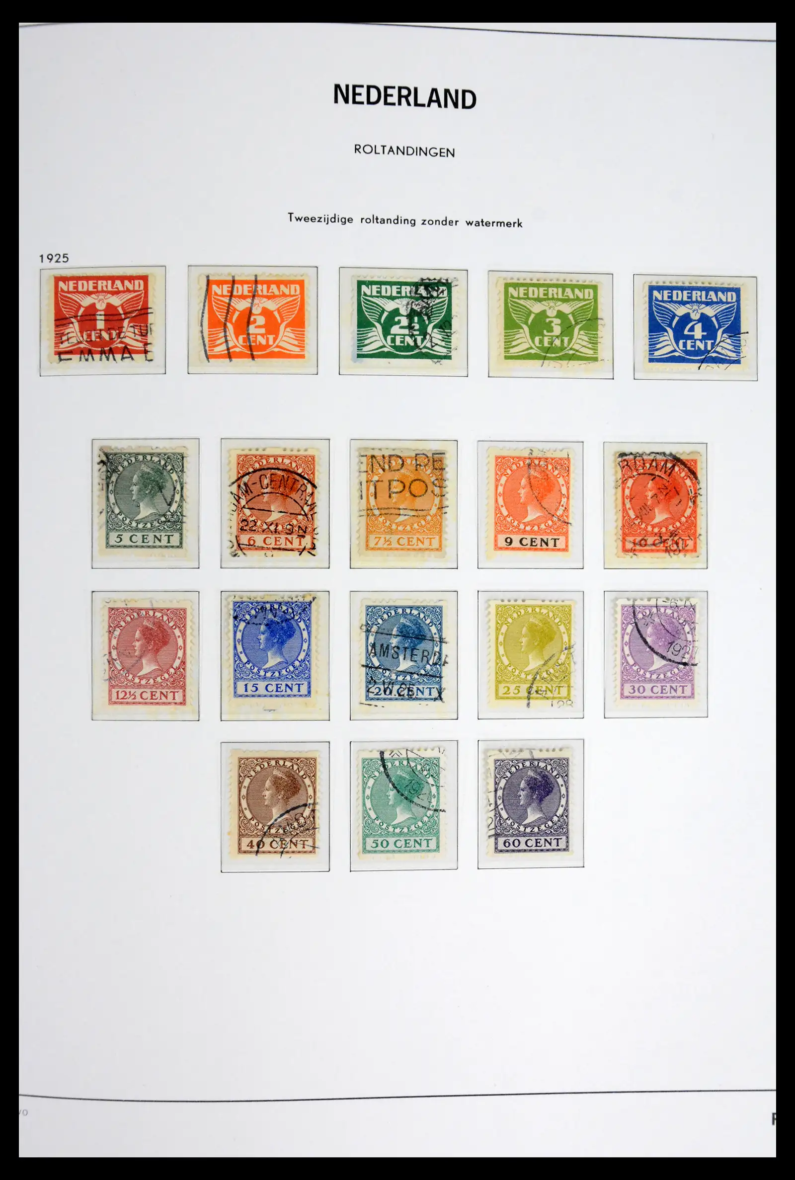 41977 0016 - Postzegelverzameling 41977 Nederland back of the book 1870-1999.