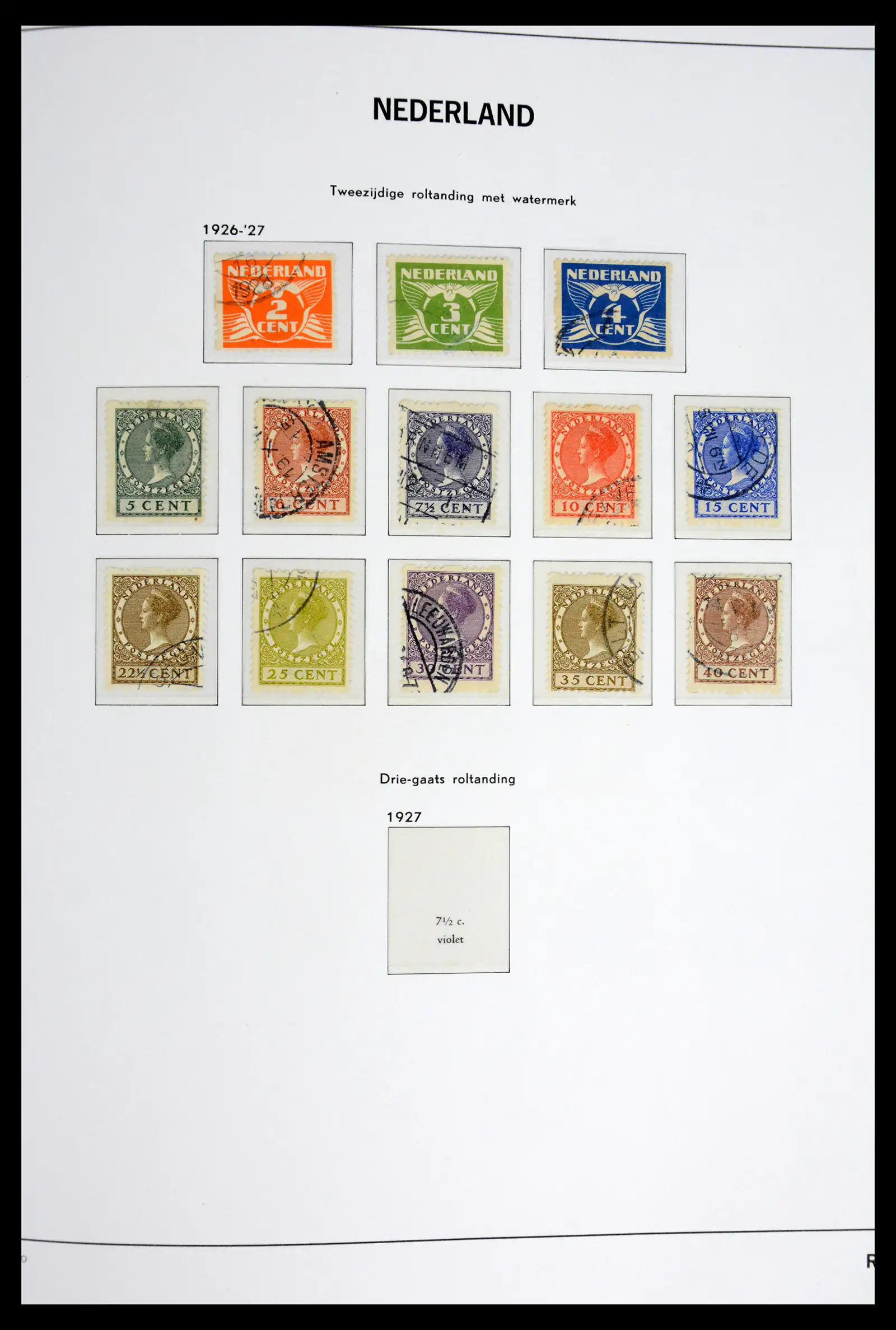 41977 0017 - Postzegelverzameling 41977 Nederland back of the book 1870-1999.