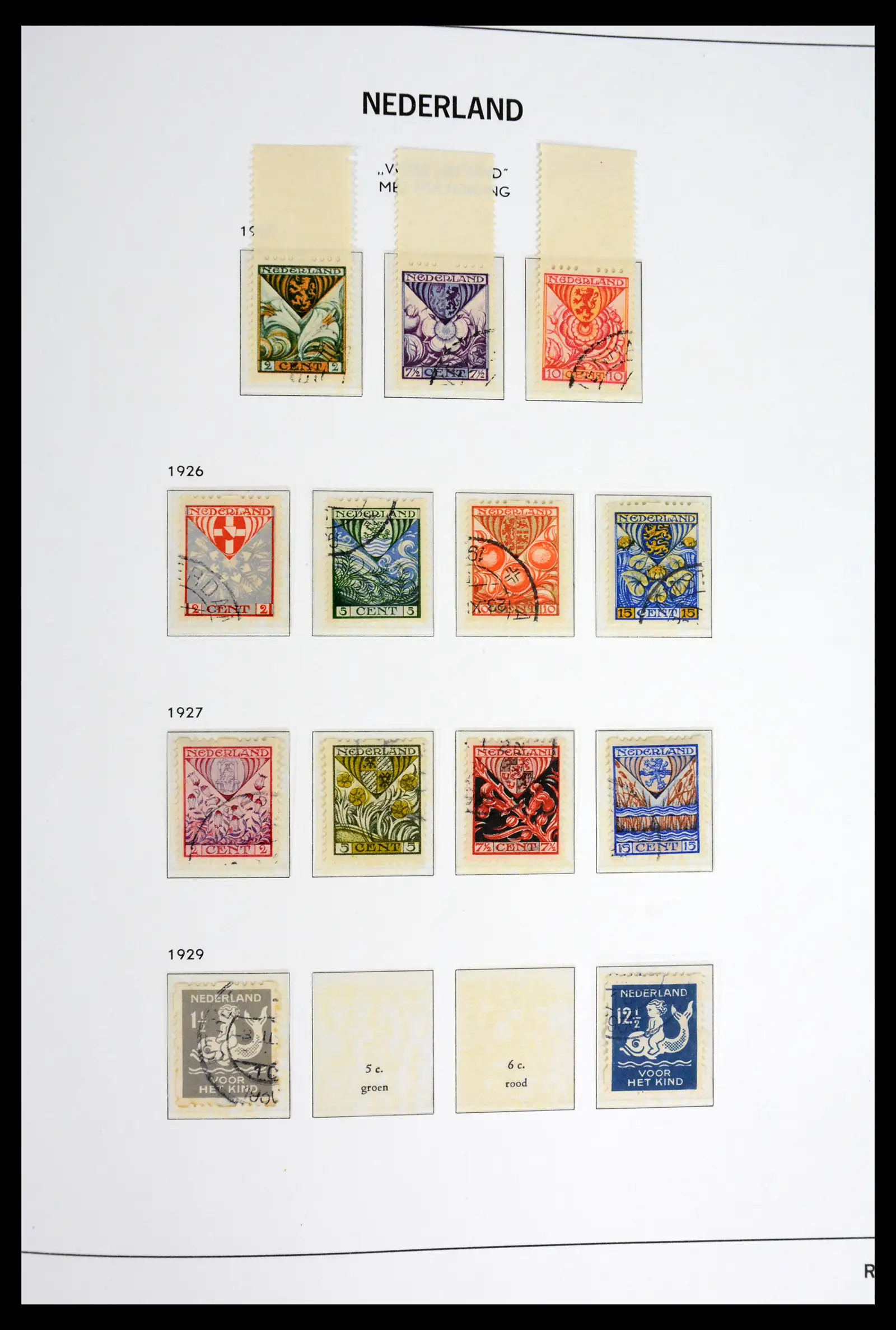 41977 0020 - Postzegelverzameling 41977 Nederland back of the book 1870-1999.