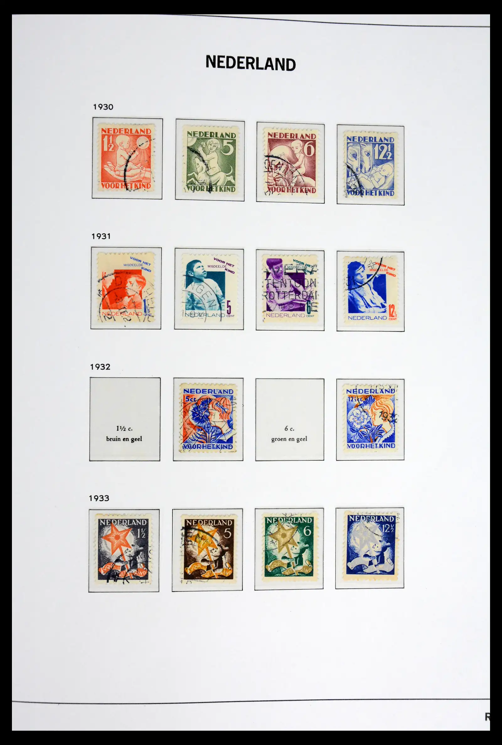 41977 0021 - Postzegelverzameling 41977 Nederland back of the book 1870-1999.