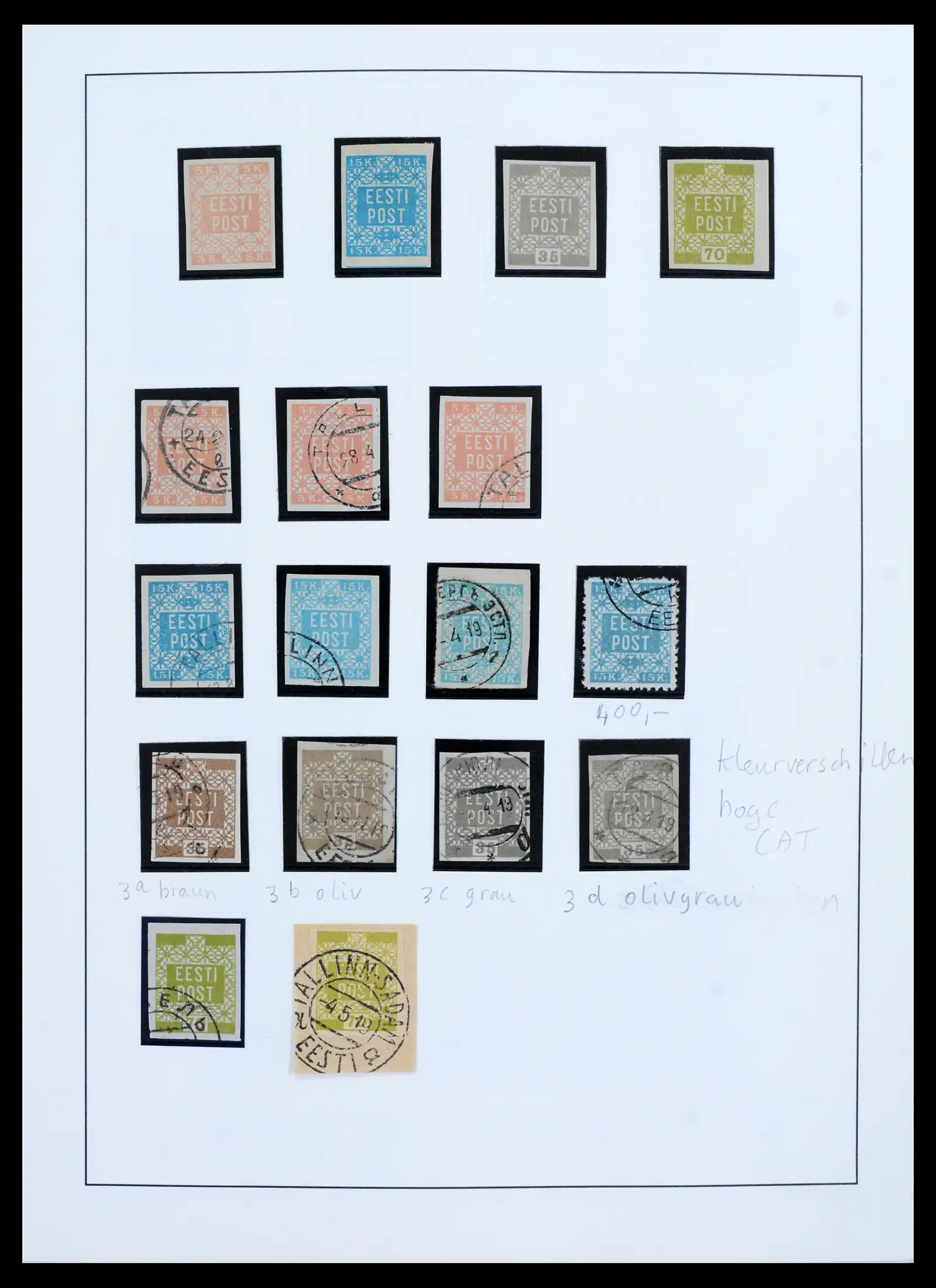 41983 0002 - Postzegelverzameling 41983 Baltische Staten 1897-1944.