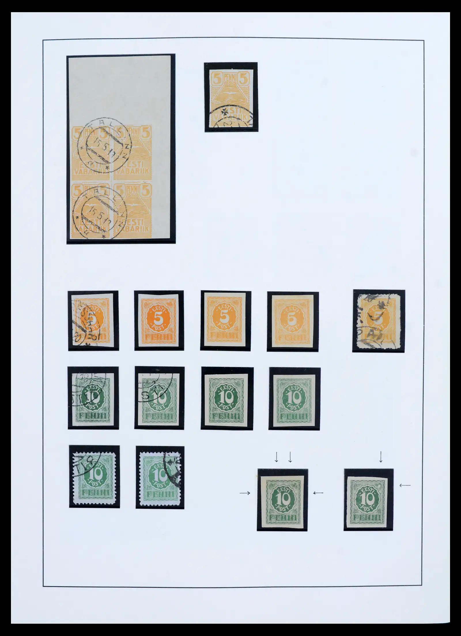 41983 0005 - Postzegelverzameling 41983 Baltische Staten 1897-1944.