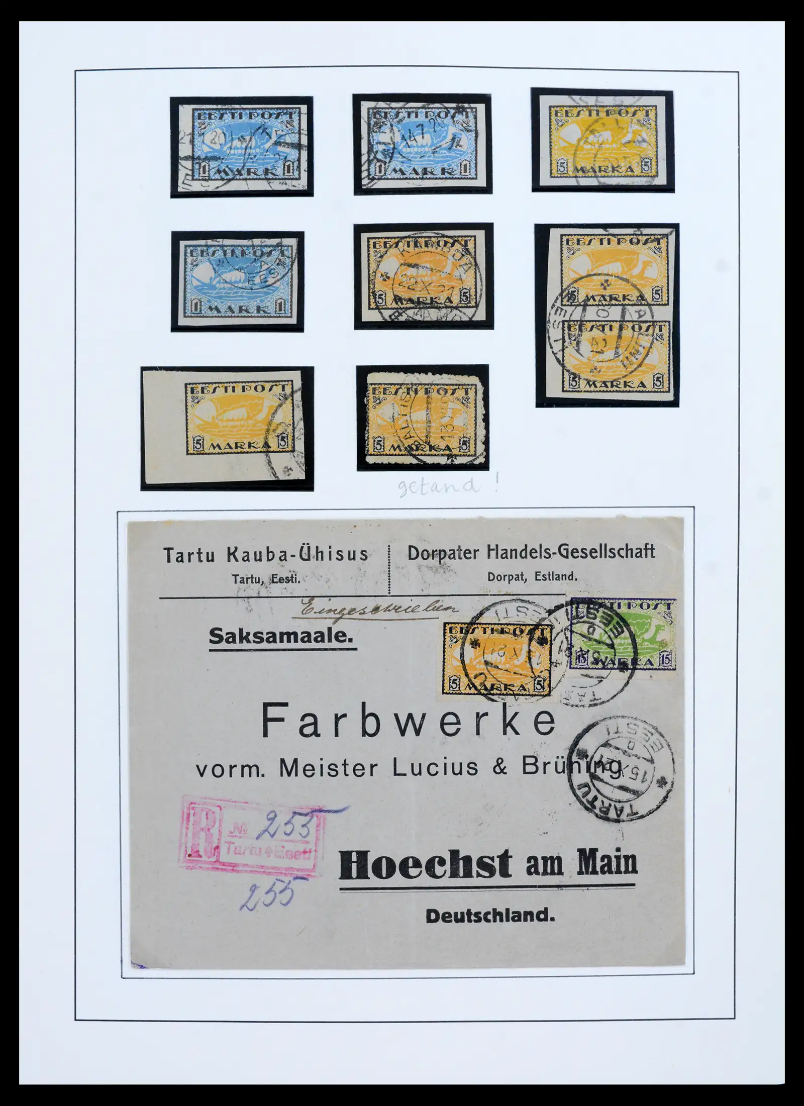 41983 0007 - Postzegelverzameling 41983 Baltische Staten 1897-1944.