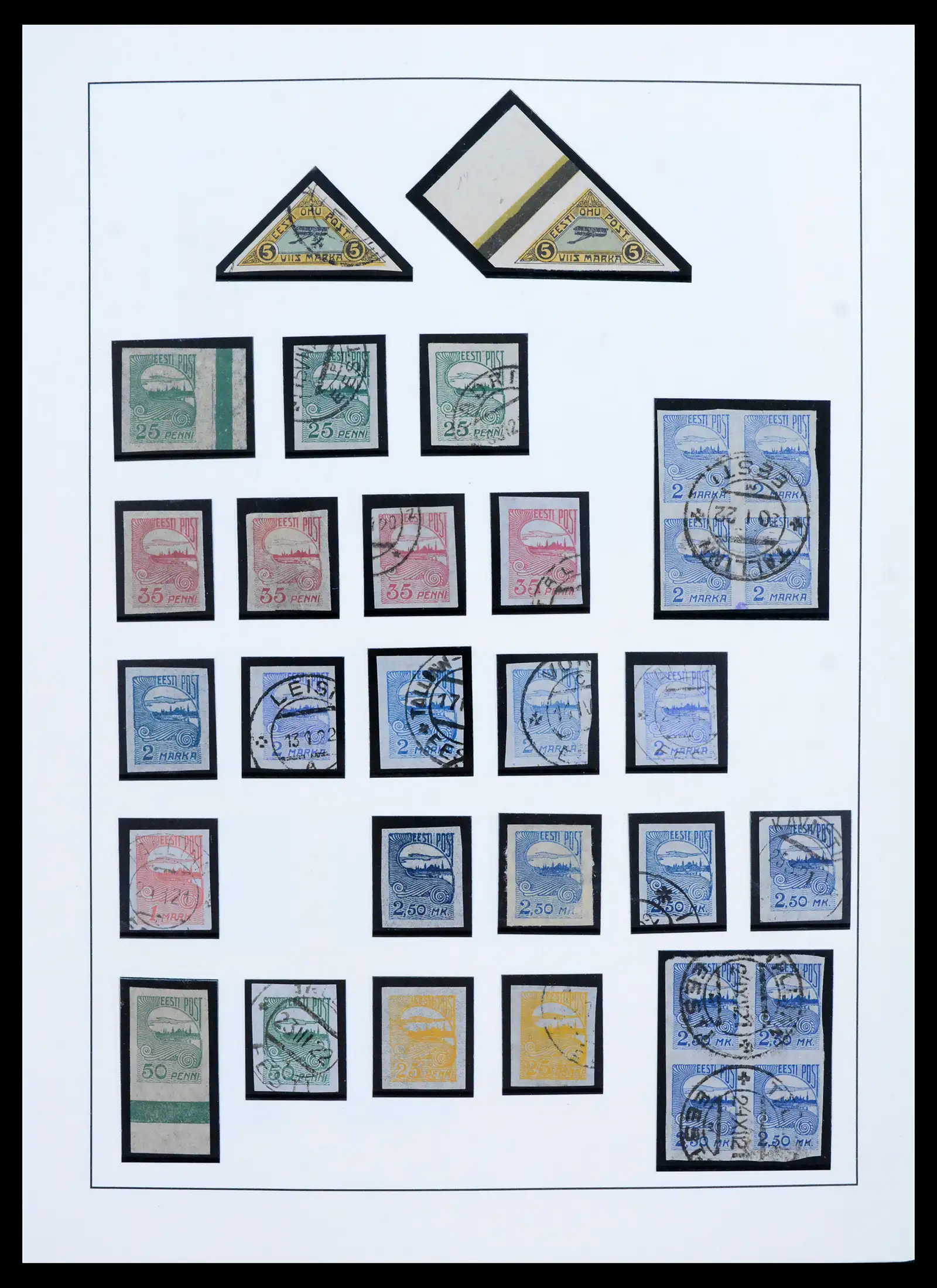 41983 0009 - Postzegelverzameling 41983 Baltische Staten 1897-1944.