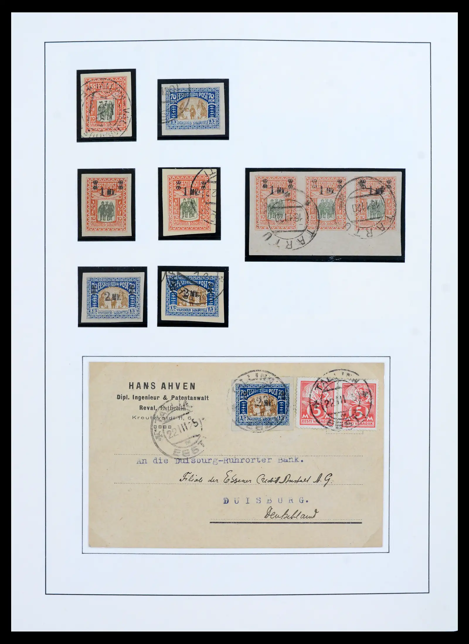 41983 0011 - Postzegelverzameling 41983 Baltische Staten 1897-1944.