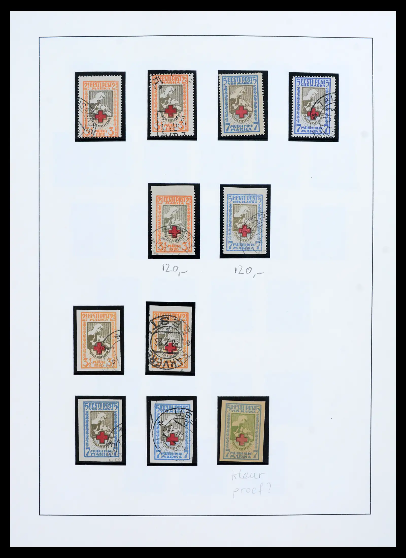 41983 0013 - Postzegelverzameling 41983 Baltische Staten 1897-1944.