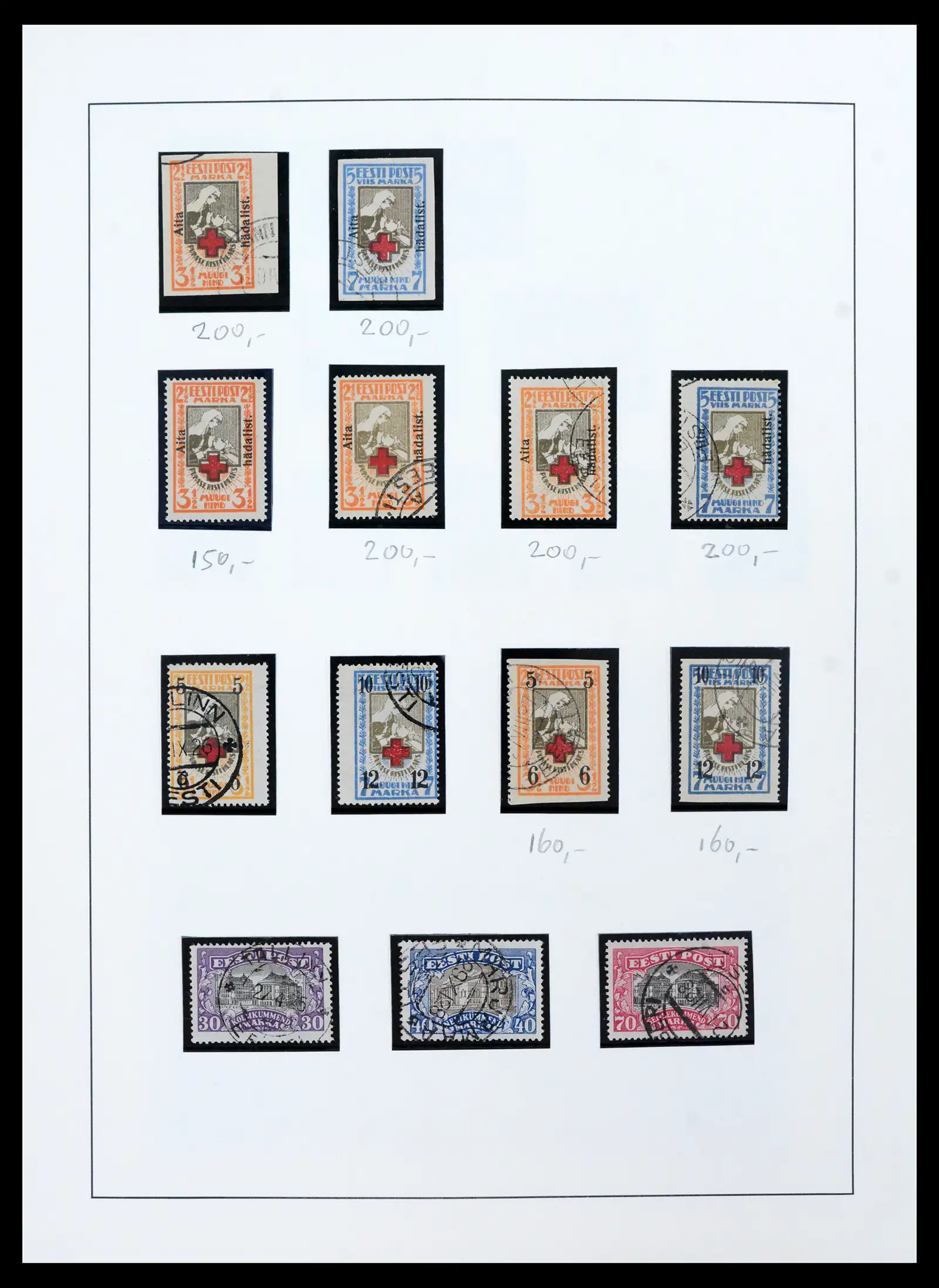 41983 0020 - Postzegelverzameling 41983 Baltische Staten 1897-1944.