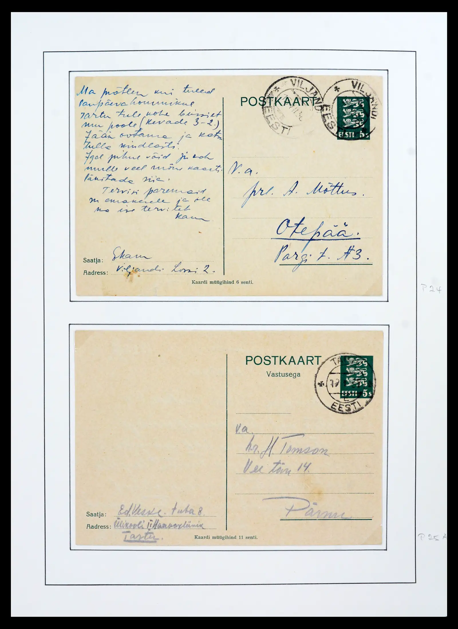 41983 0024 - Postzegelverzameling 41983 Baltische Staten 1897-1944.