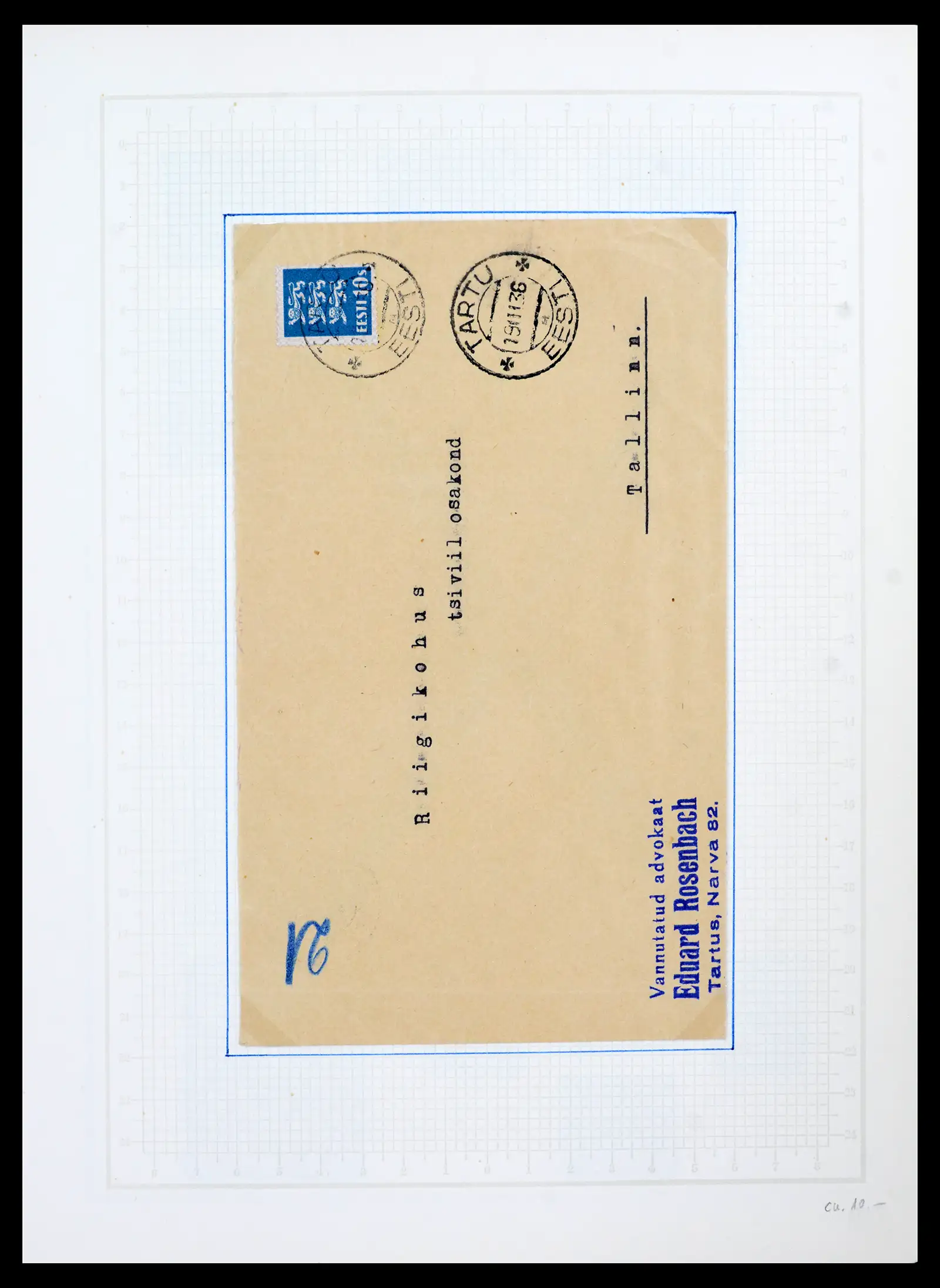 41983 0026 - Postzegelverzameling 41983 Baltische Staten 1897-1944.