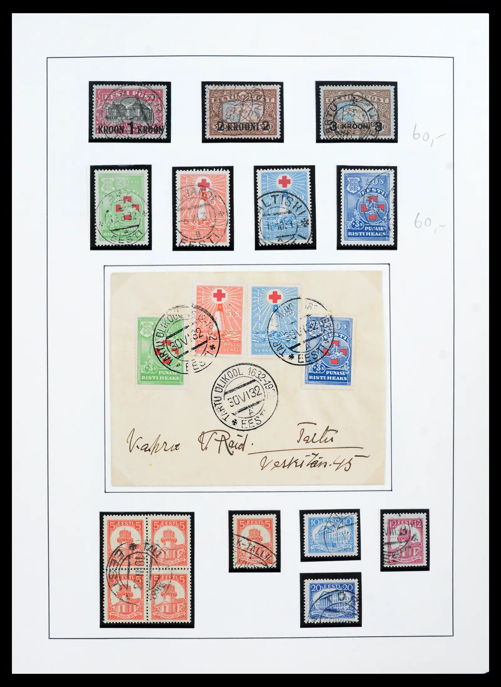 41983 0027 - Postzegelverzameling 41983 Baltische Staten 1897-1944.