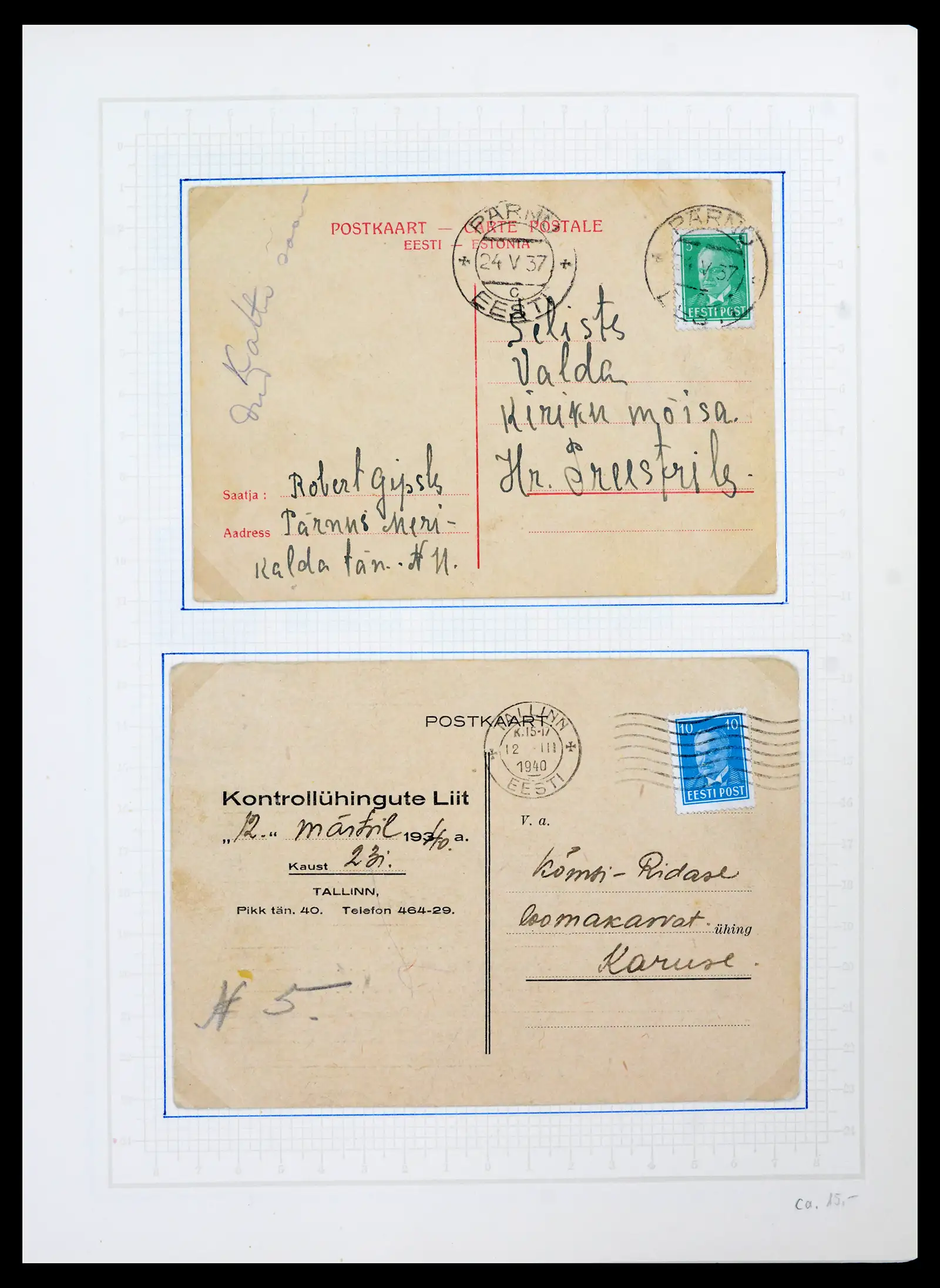 41983 0030 - Postzegelverzameling 41983 Baltische Staten 1897-1944.