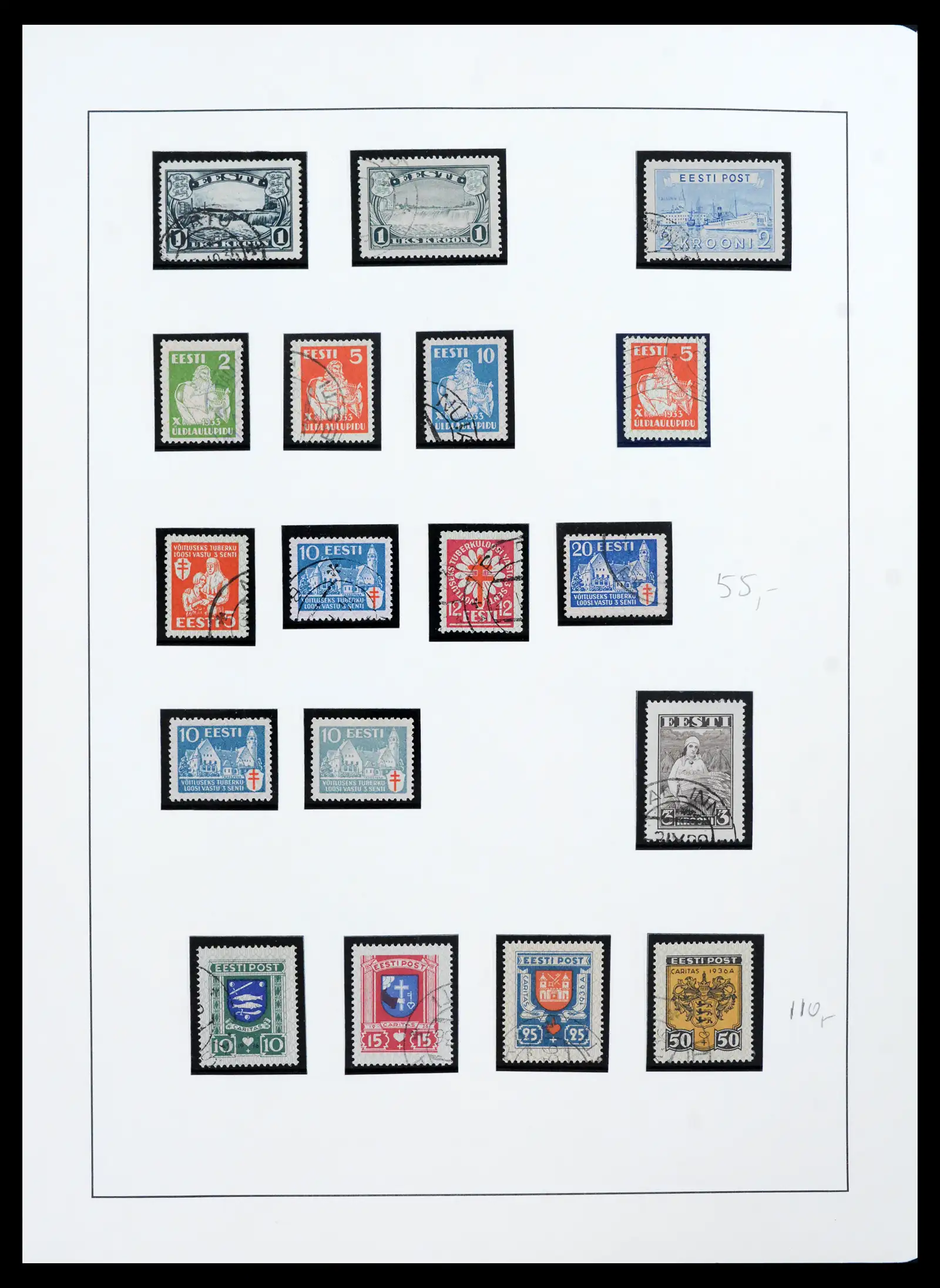 41983 0031 - Postzegelverzameling 41983 Baltische Staten 1897-1944.