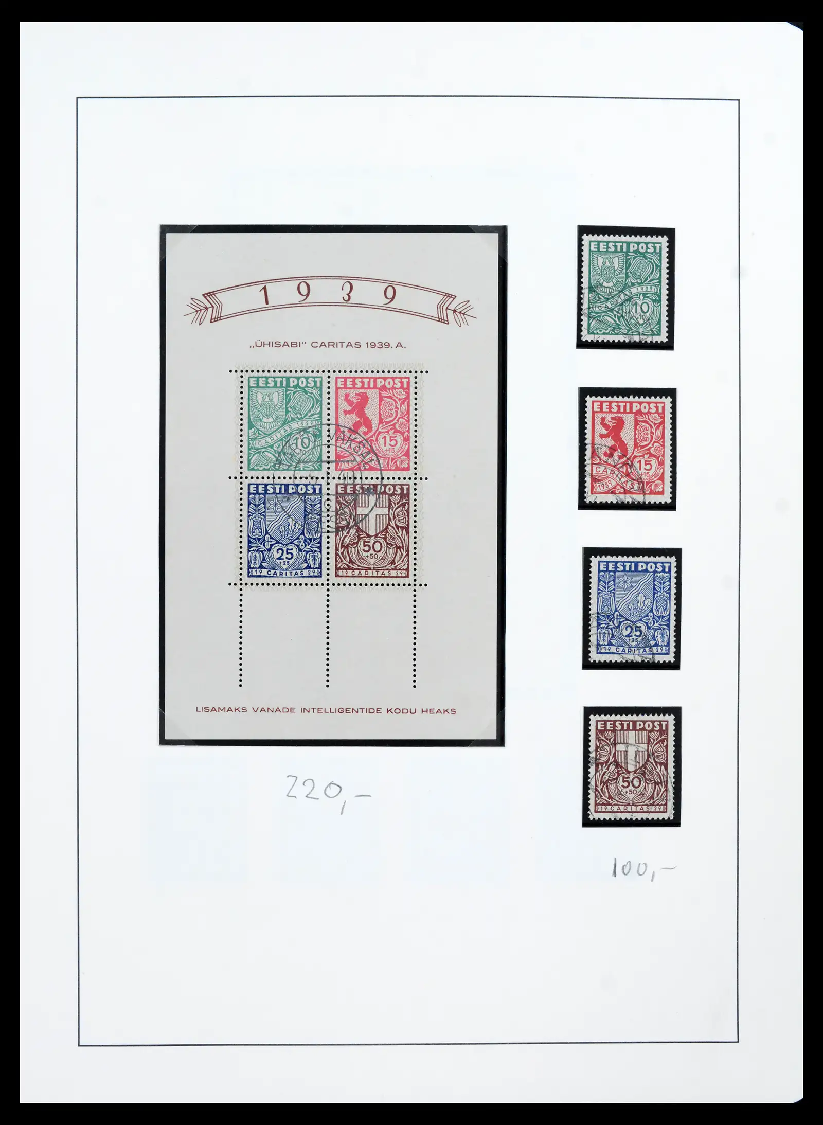 41983 0036 - Postzegelverzameling 41983 Baltische Staten 1897-1944.