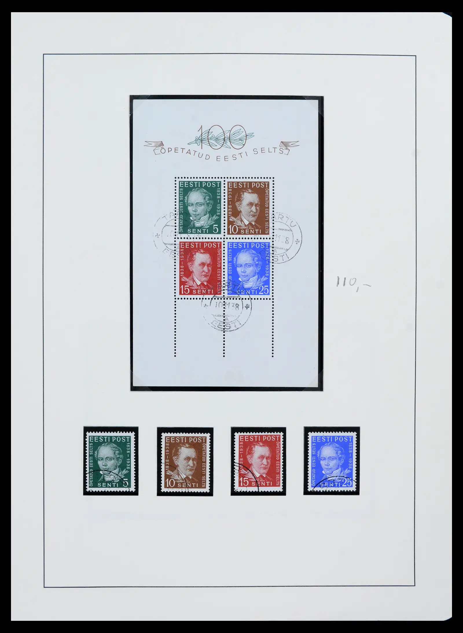 41983 0037 - Postzegelverzameling 41983 Baltische Staten 1897-1944.